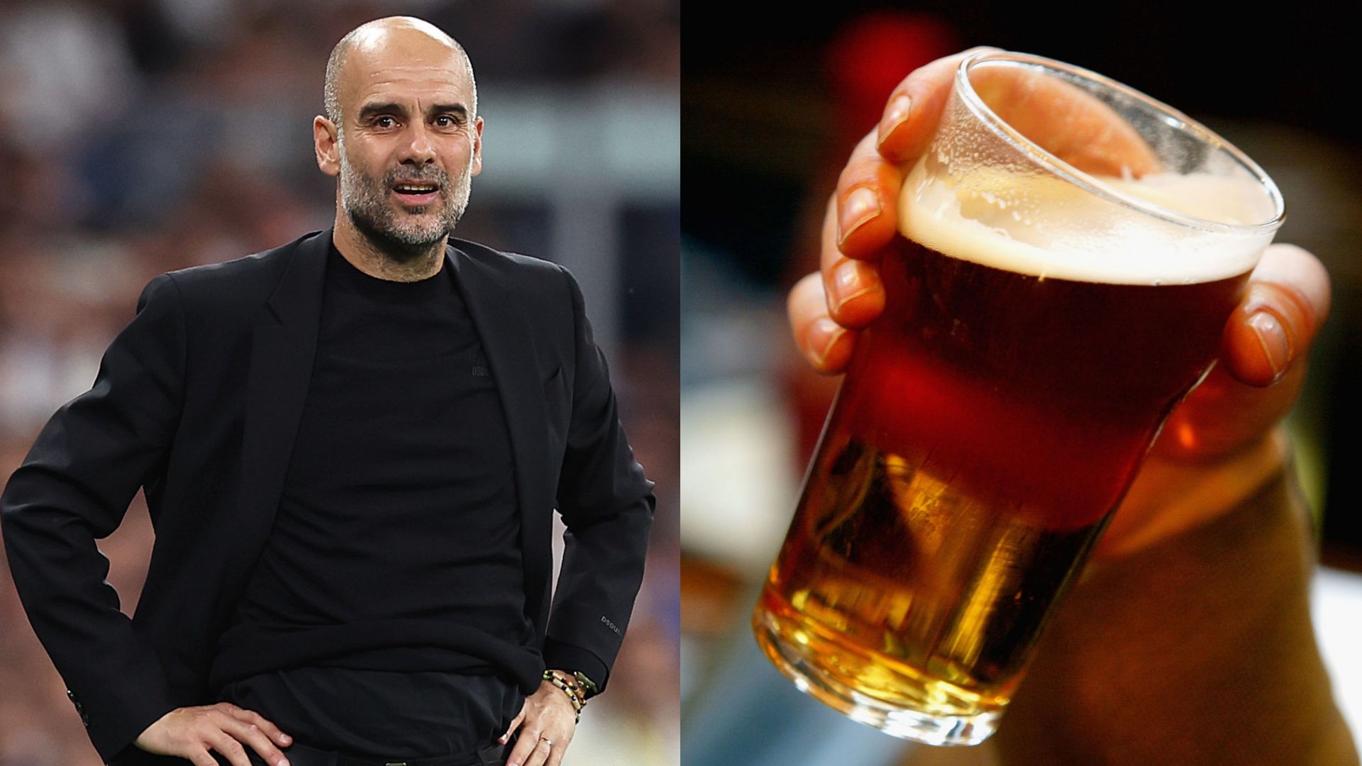 Pep Guardiola beer split 