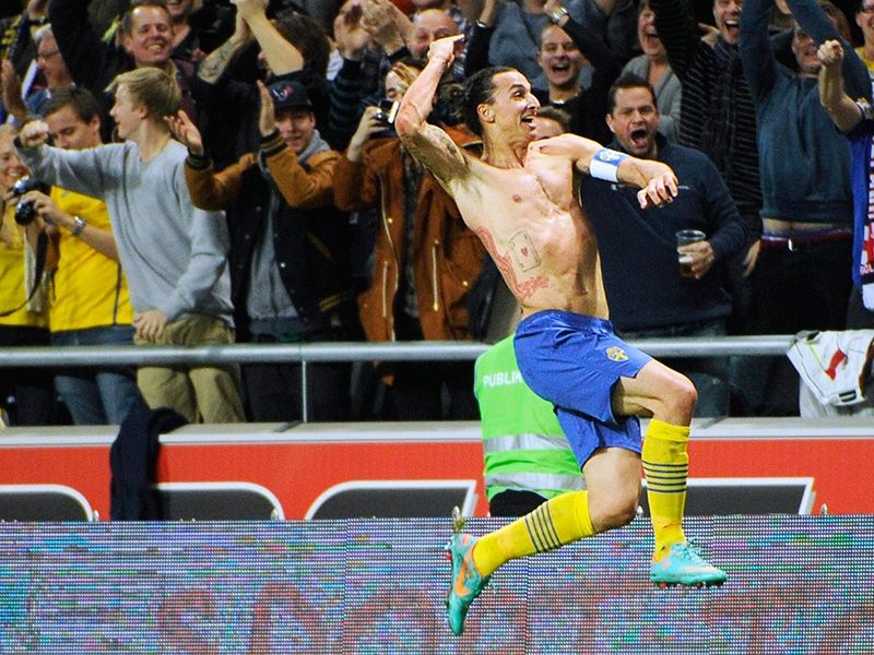 Zlatan Ibrahimovic Sweden England International Friendly 11142013