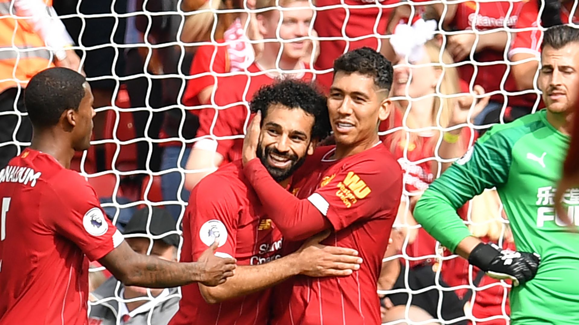 Roberto Firmino Mo Salah Liverpool 2019-20