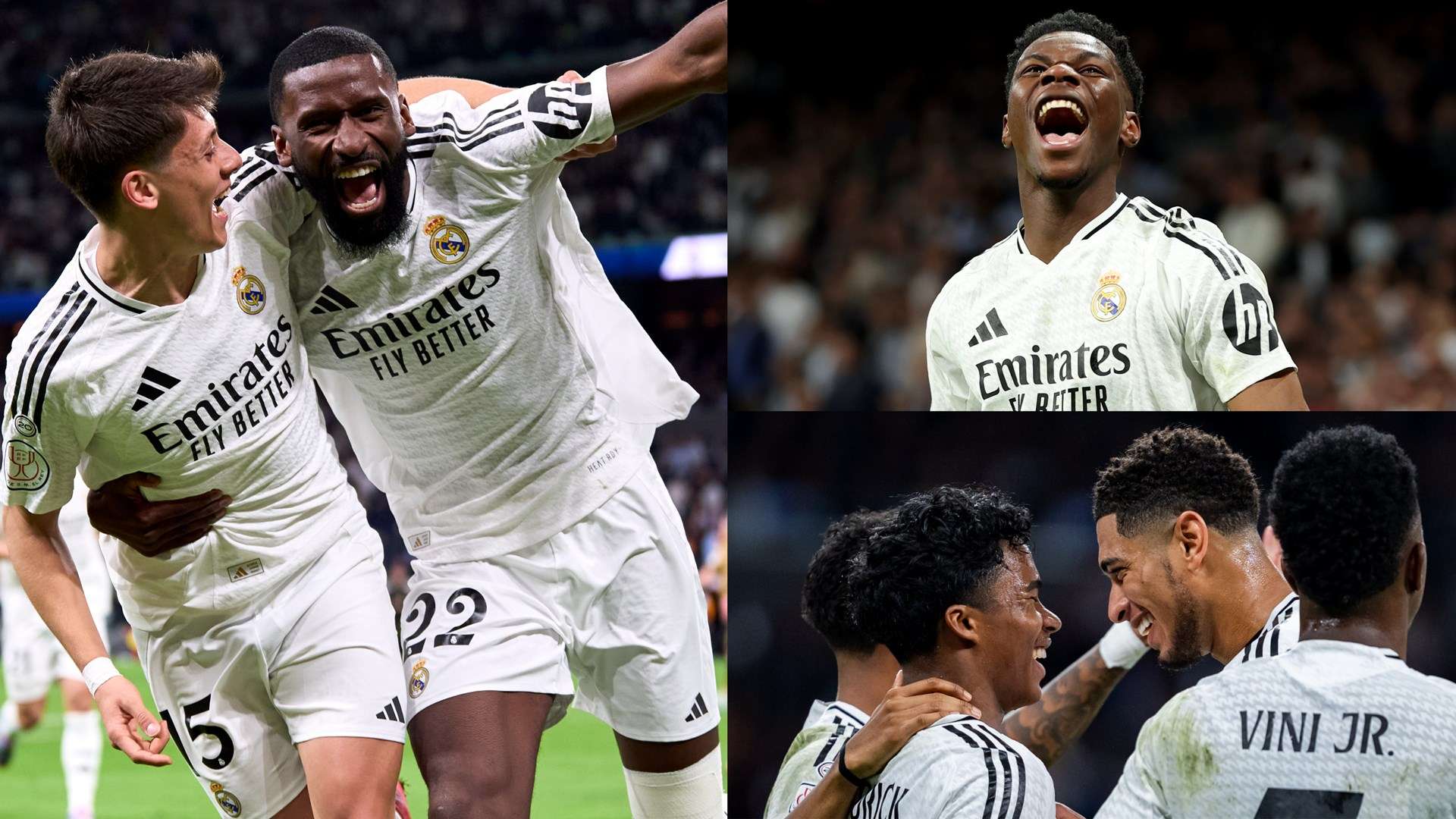 Rudiger Tchouameni Endrick Bellingham Real Madrid GFX