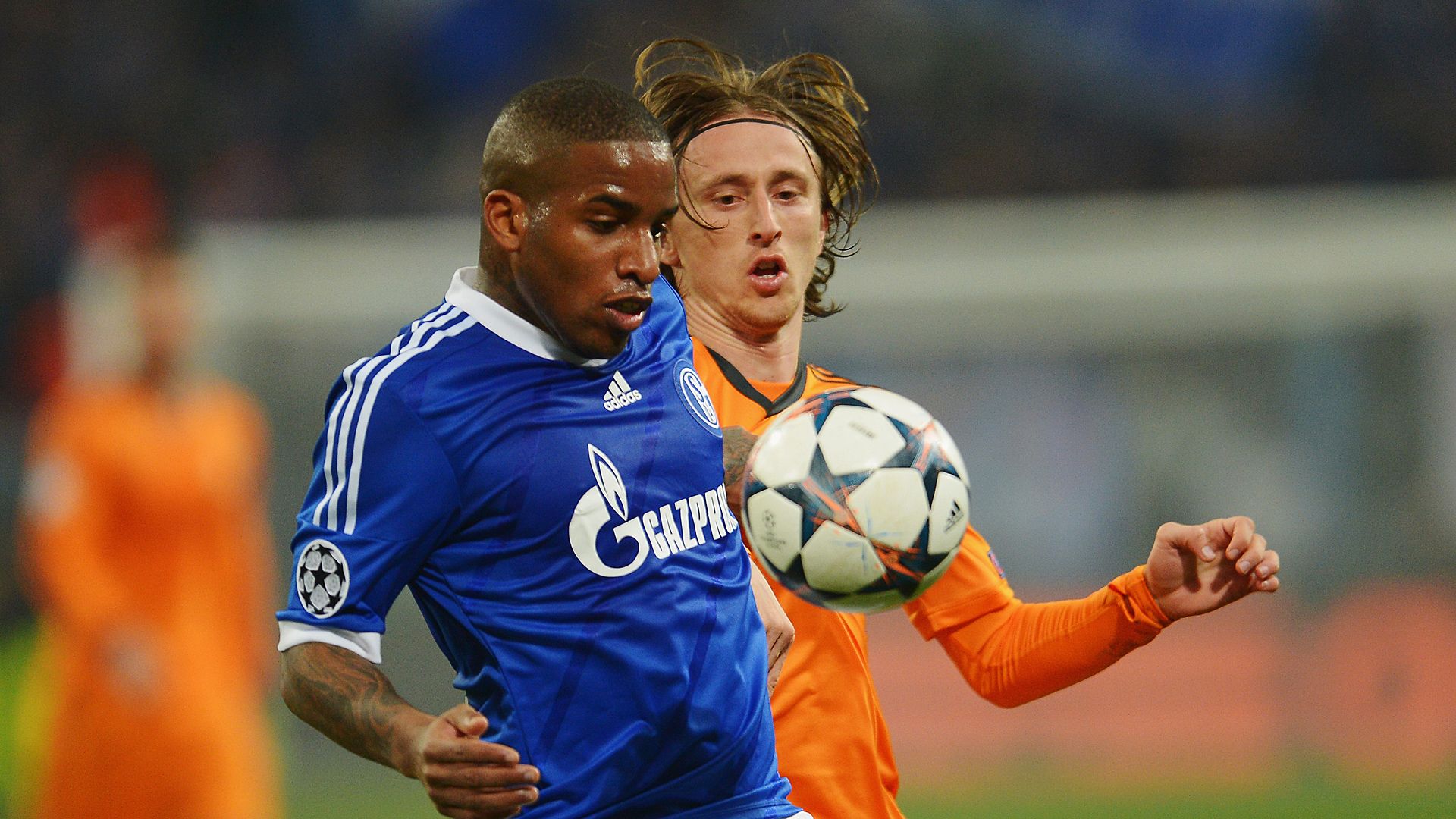 Jefferson Farfan Schalke 04 Luka Modric Real Madrid Champions League 02262014