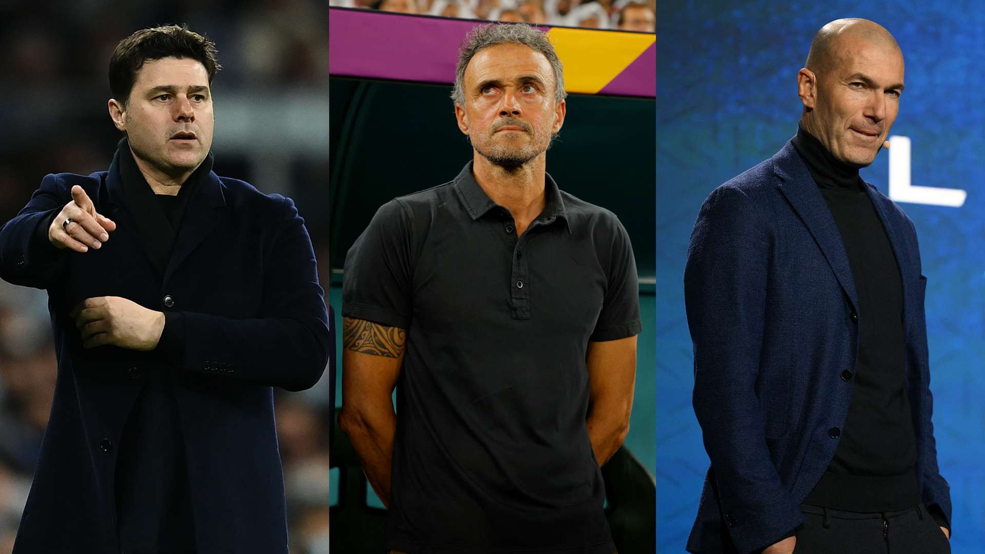 Mauricio Pochettino Luis Enrique Zinedine Zidane Chelsea managers split