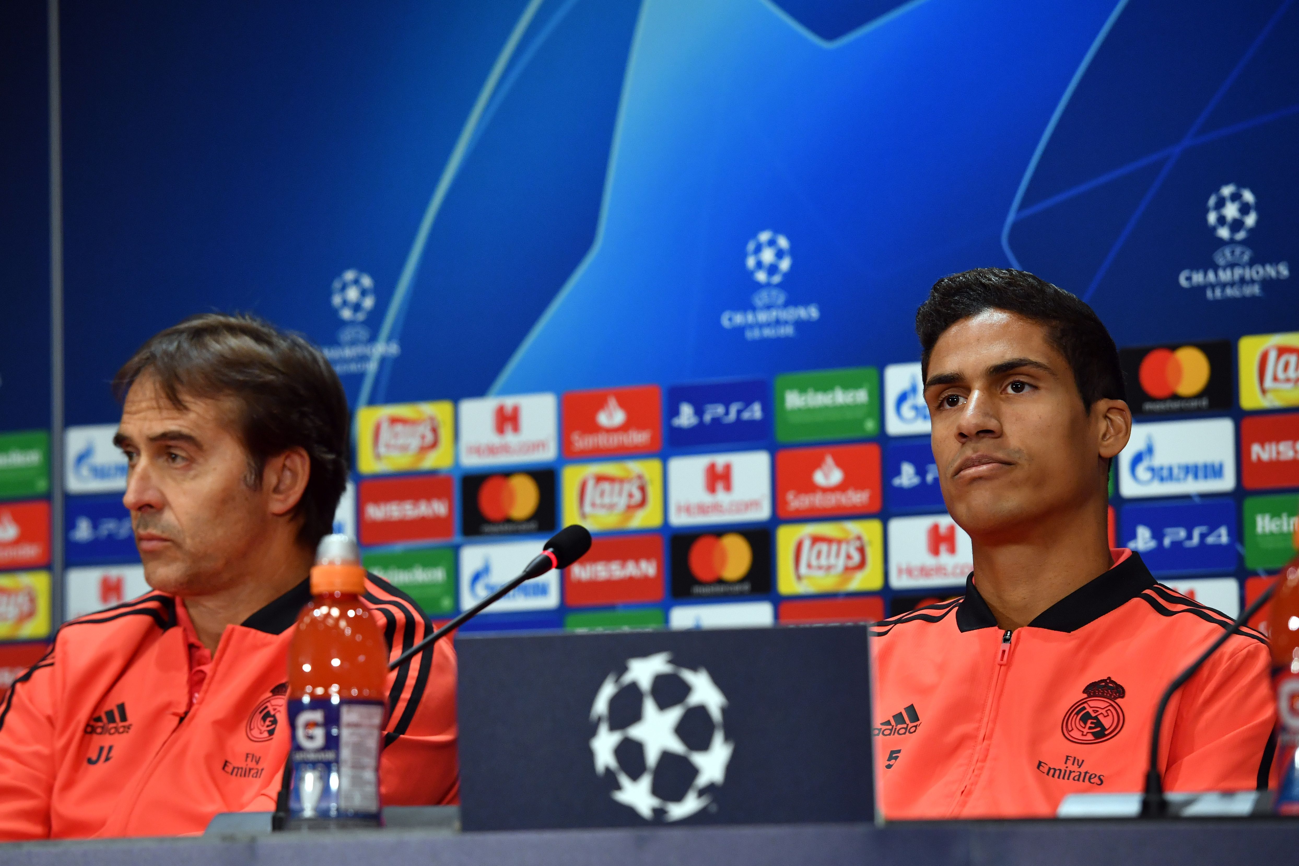 RAPHAEL VARANE JULEN LOPETEGUI REAL MADRID CHAMPIONS LEAGUE