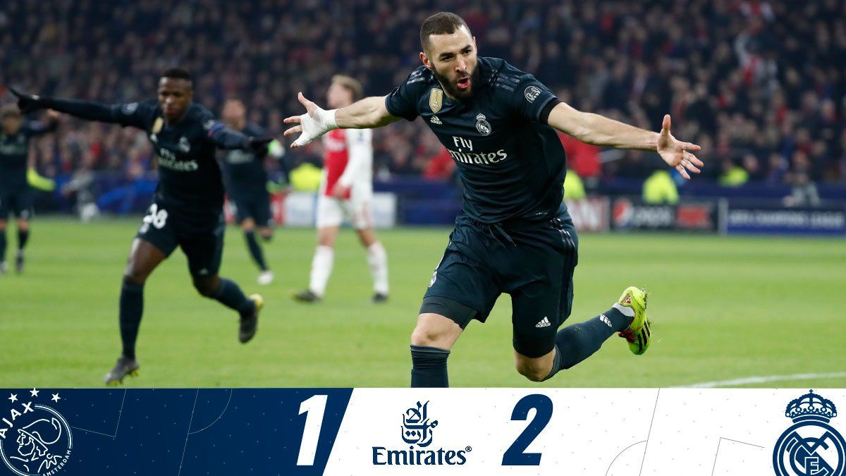 Benzema Real Madrid Ajax Champions League