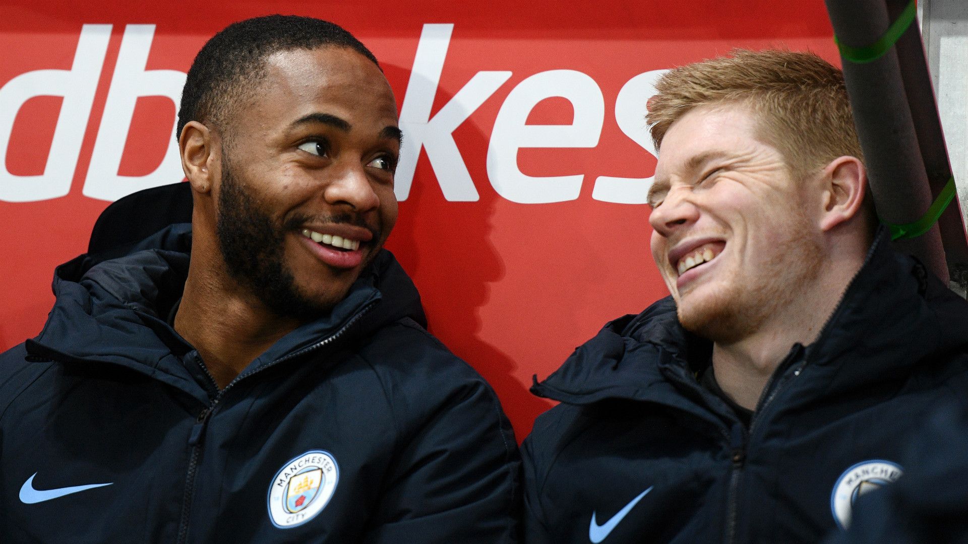 Raheem Sterling Kevin De Bruyne Manchester City 2018-19