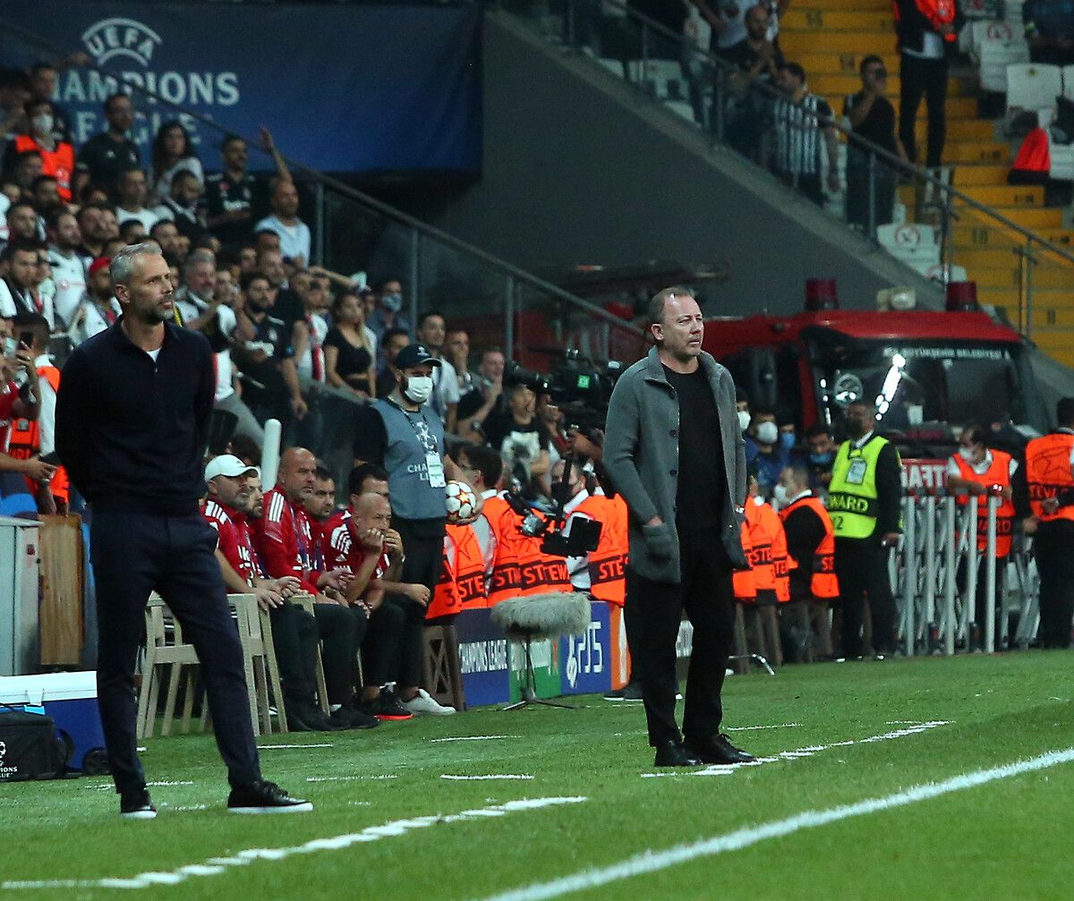Marco Rose & Sergen Yalcin Besiktas vs. Borussia Dortmund UEFA Champions League 09/15/21