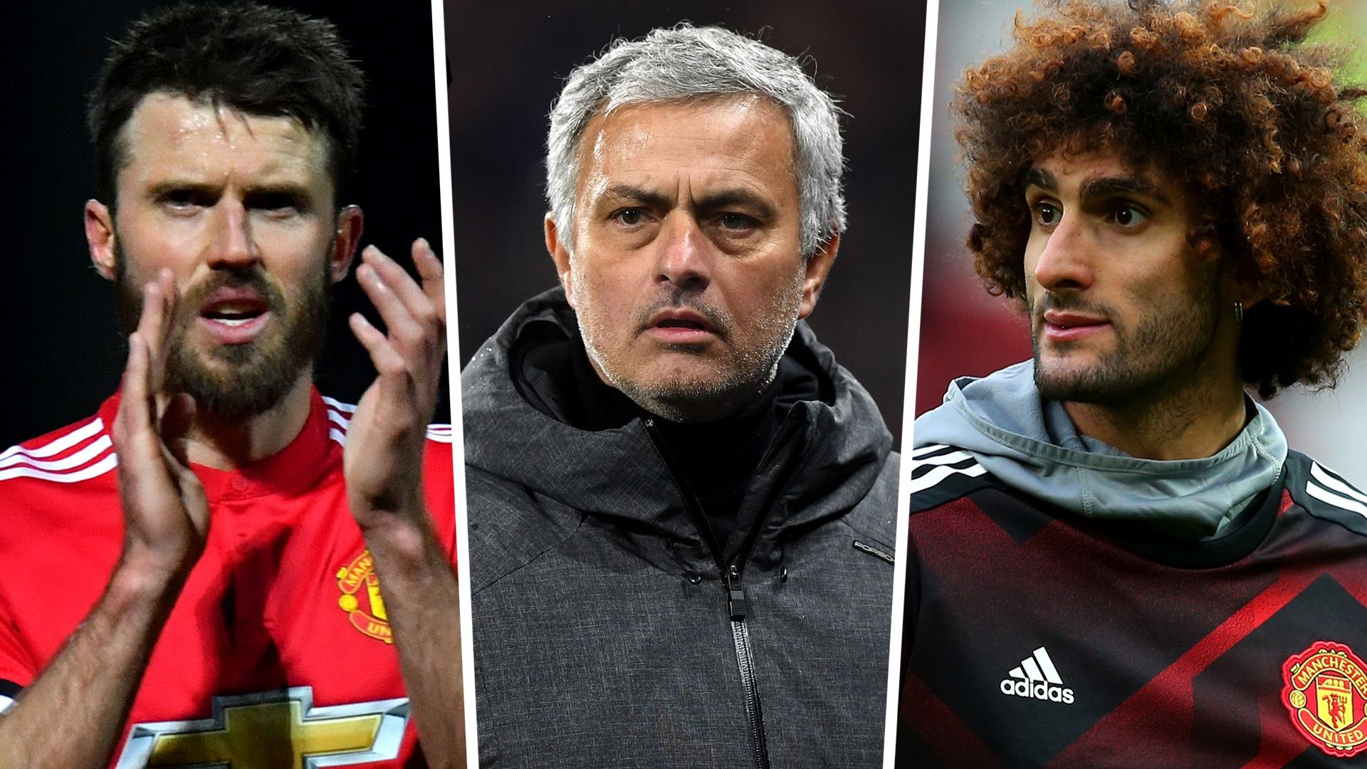 Michael Carrick Jose Mourinho Marouane Fellaini
