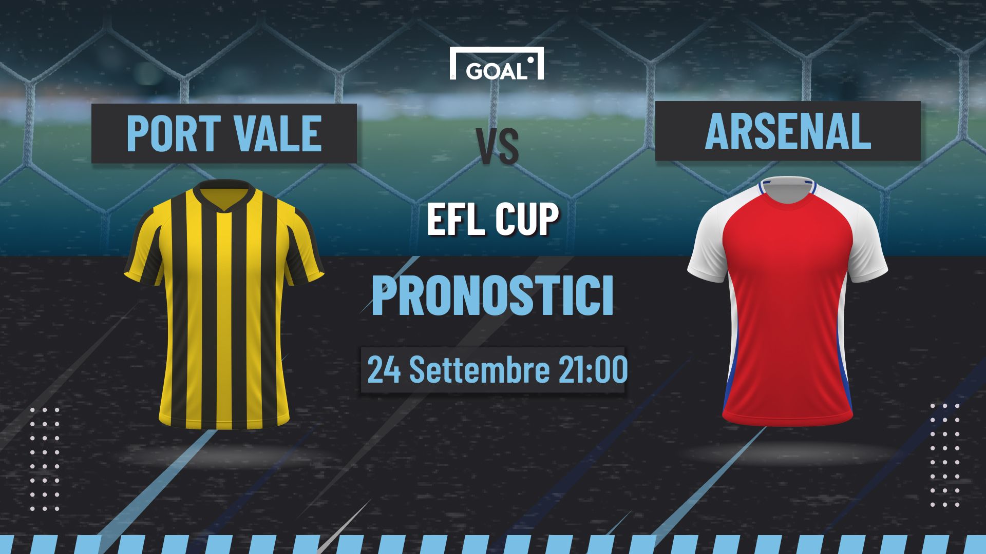 pronostici Port Vale - Arsenal