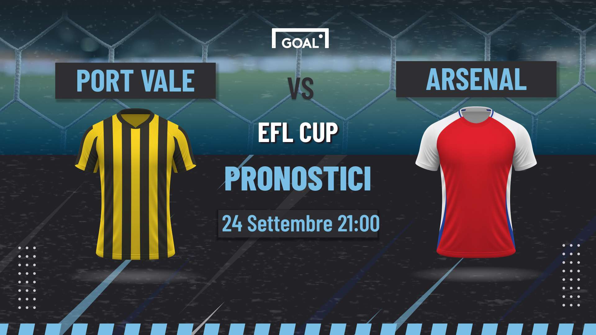 pronostici Port Vale - Arsenal