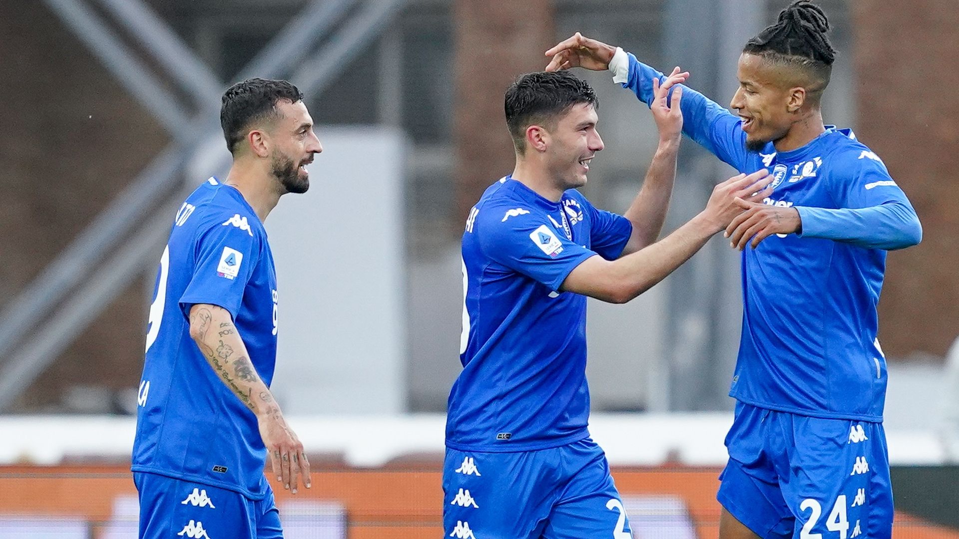 Empoli celebrating