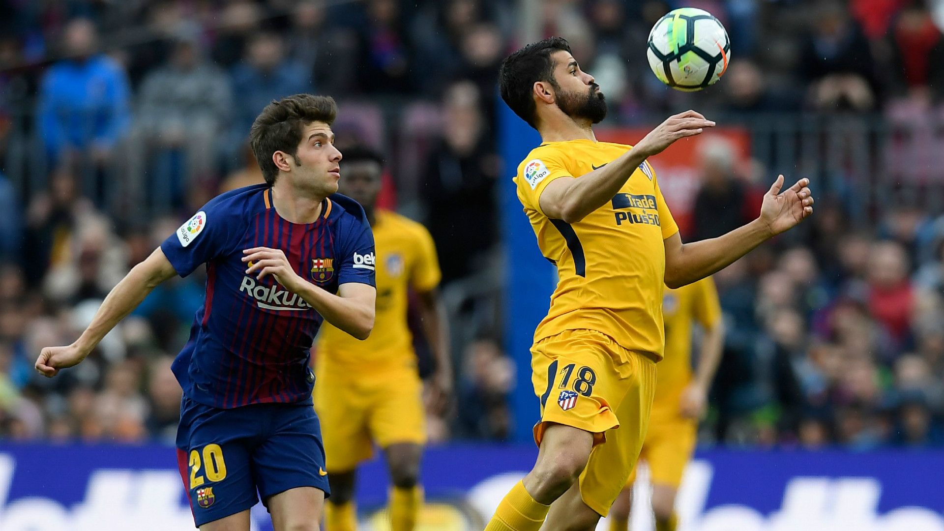 Diego Costa Sergi Roberto FC Barcelona Atletico Madrid 04032018
