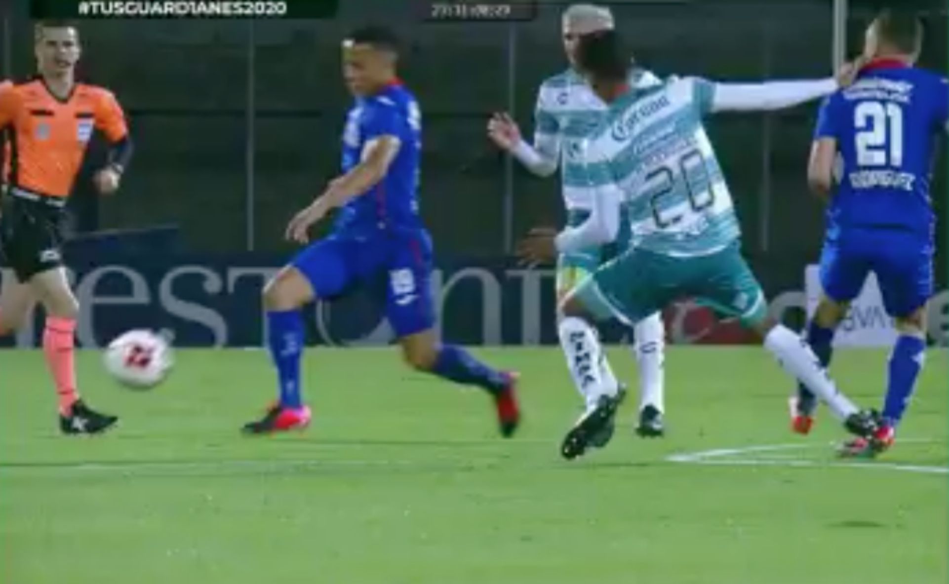 Cabecita Rodríguez Cruz Azul Santos Apertura 2020