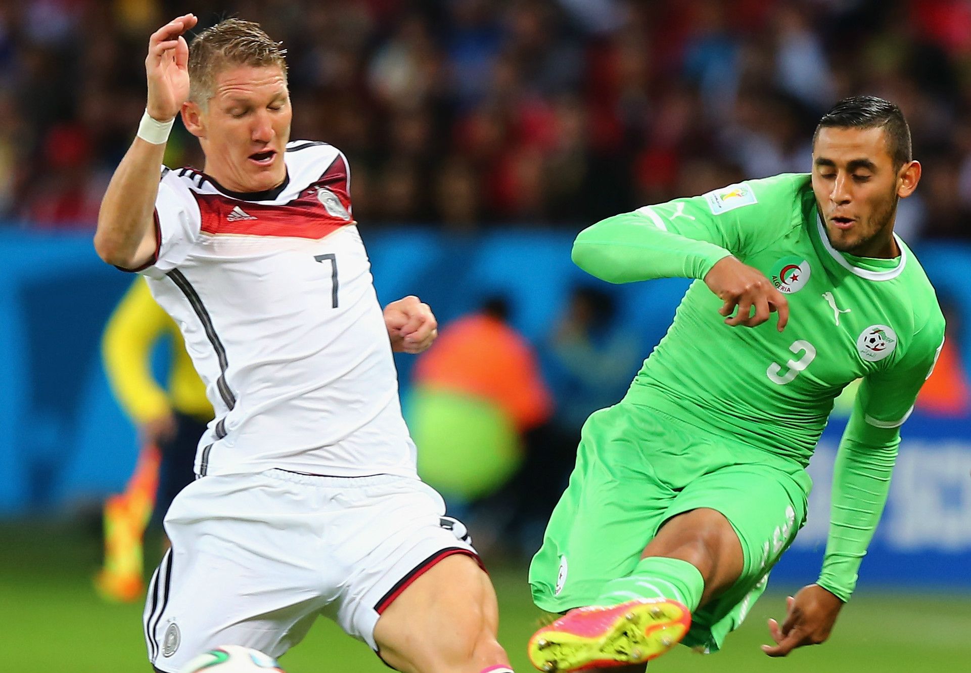 Bastian Schweinsteiger Faouzi Ghoulam Germany Algeria World Cup 06302014