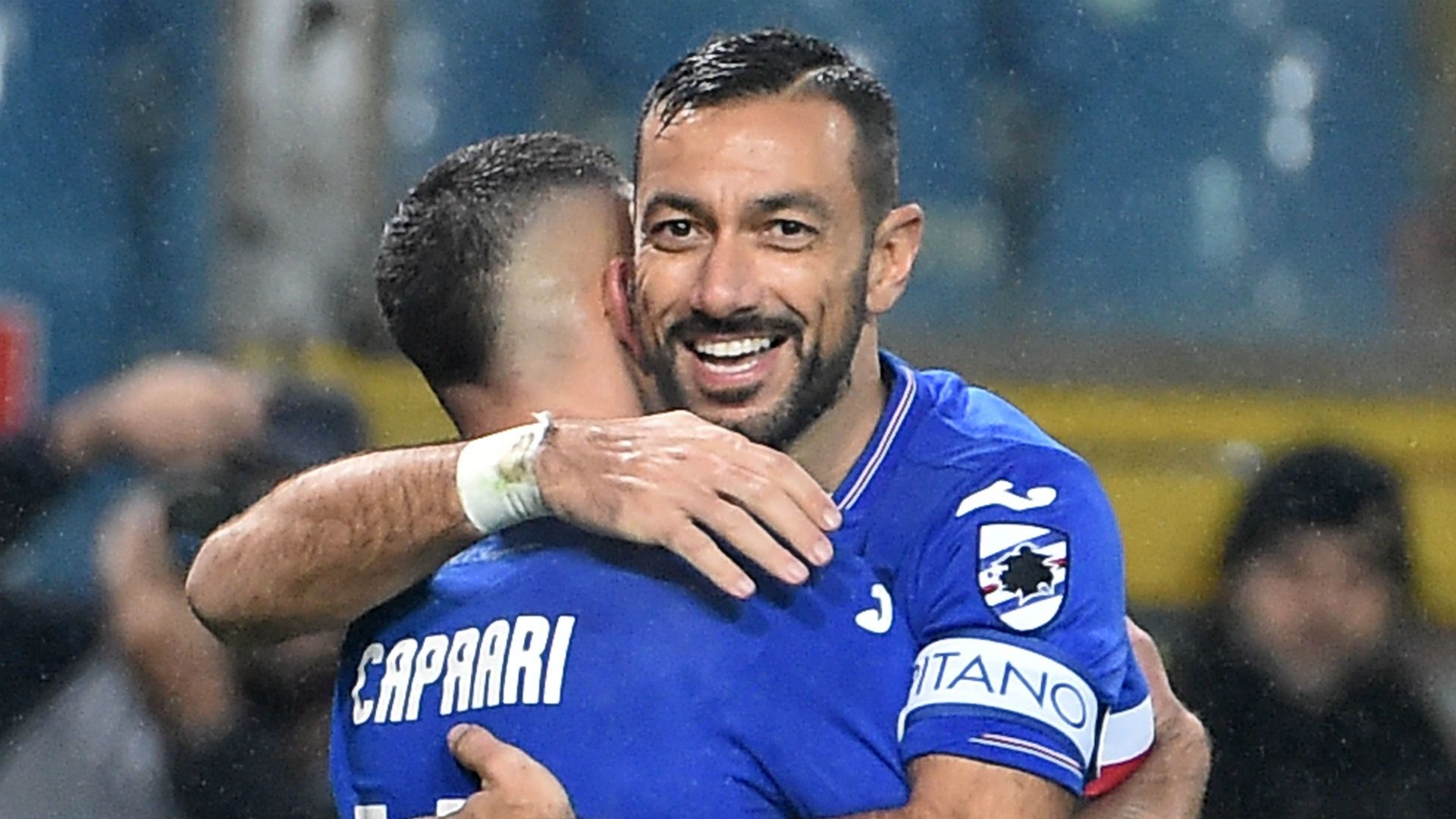 Gianluca Caprari Fabio Quagliarella Sampdoria Parma Serie A