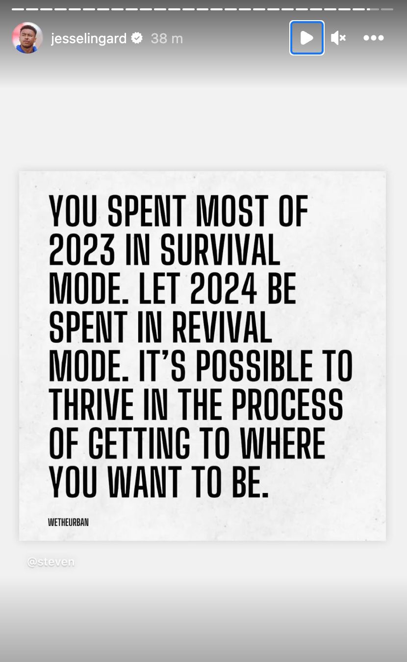 Jesse Lingard Instagram