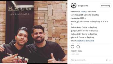 Diego Costa Besiktas fans