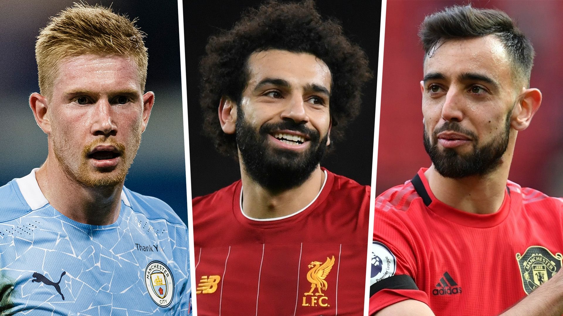 Kevin De Bruyne Mohamed Salah Bruno Fernandes