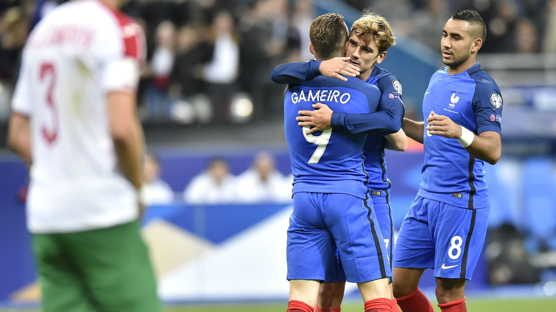 071016 Antoine Griezmann Kevin Gameiro Dimitri Payet Francia Bulgaria