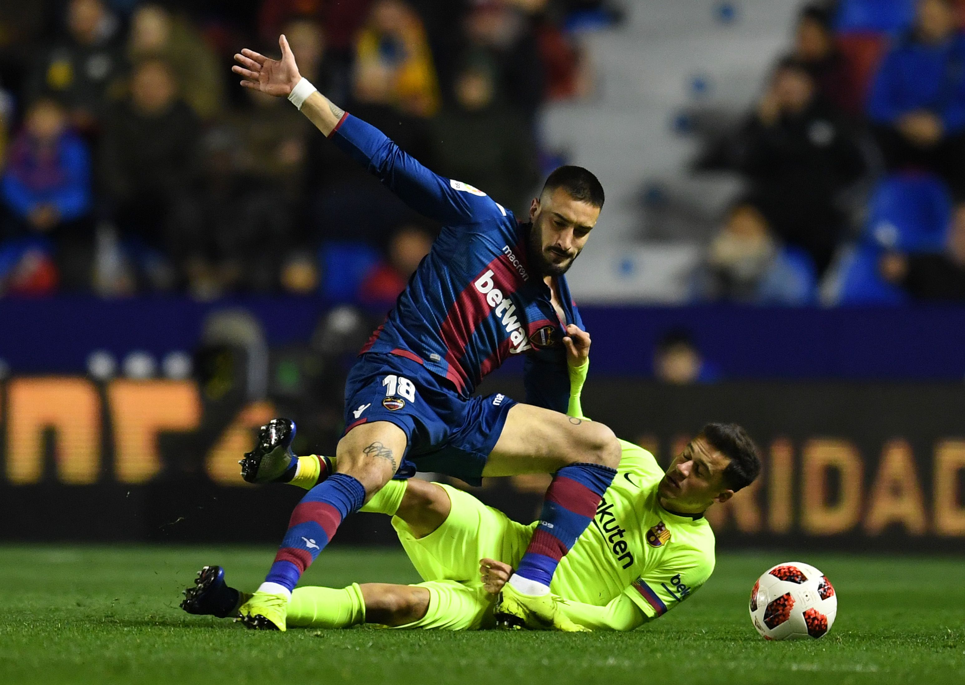 COUTINHO LEVANTE BARCELONA COPA DEL REY
