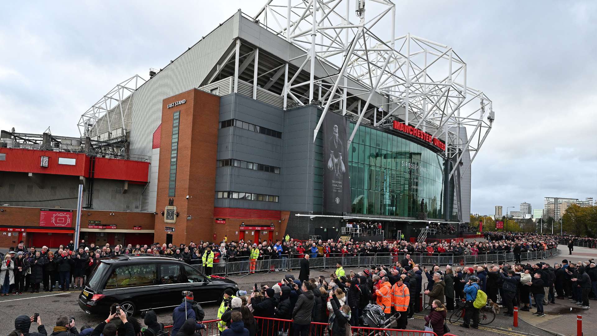 Bobby Charlton funeral Old Trafford