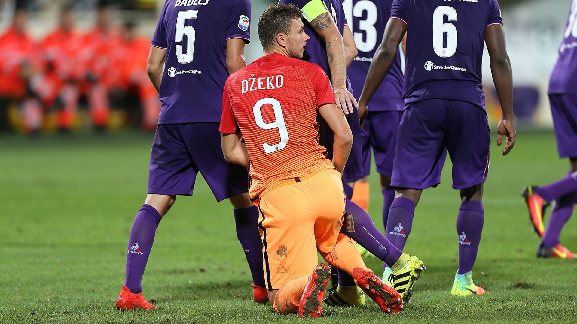 Edin Dzeko Fiorentina Roma Serie A 18092016