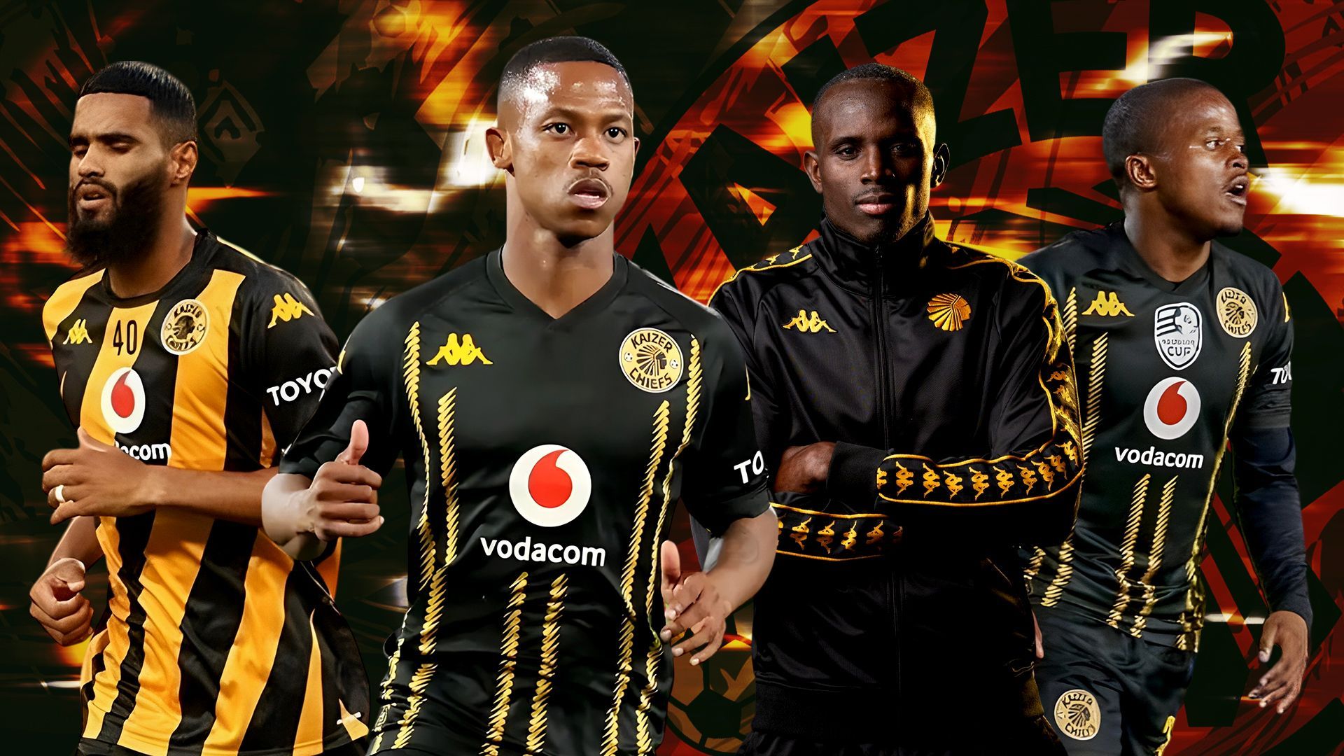 Morris, Du Preez, Silva & Duba, Kaizer Chiefs, GFX 