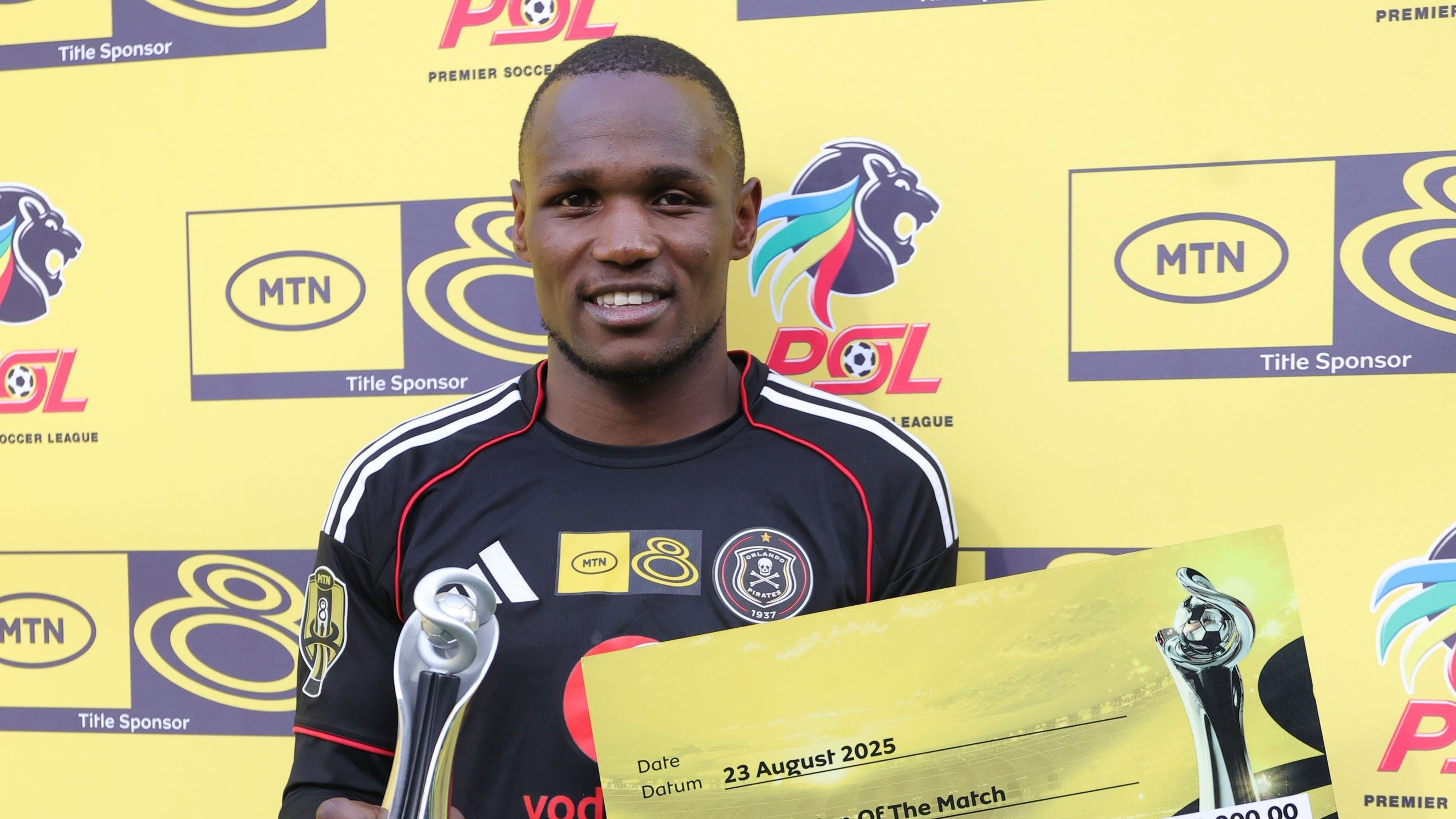 Kamogelo Sebelebele, Orlando Pirates, August 2025