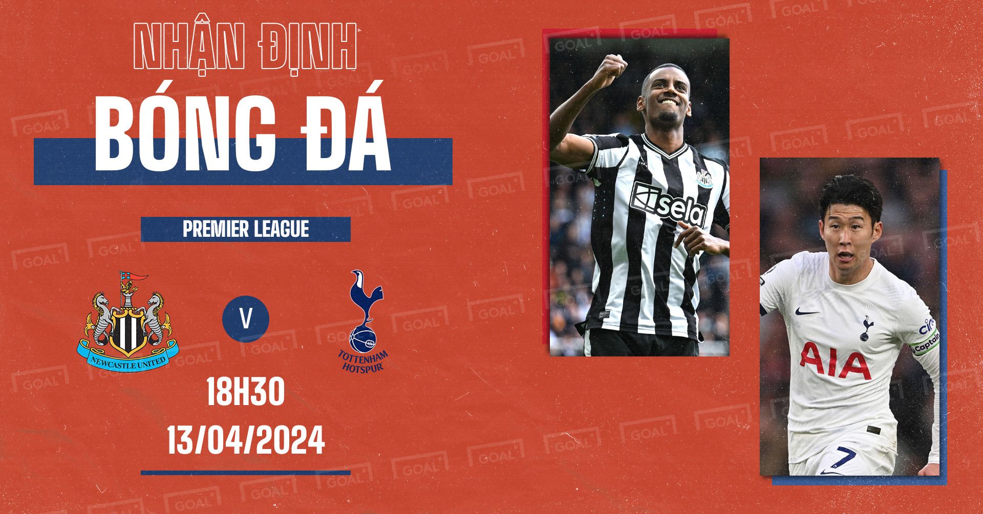 Newcastle vs Tottenham Premier League 2023-24 GFX