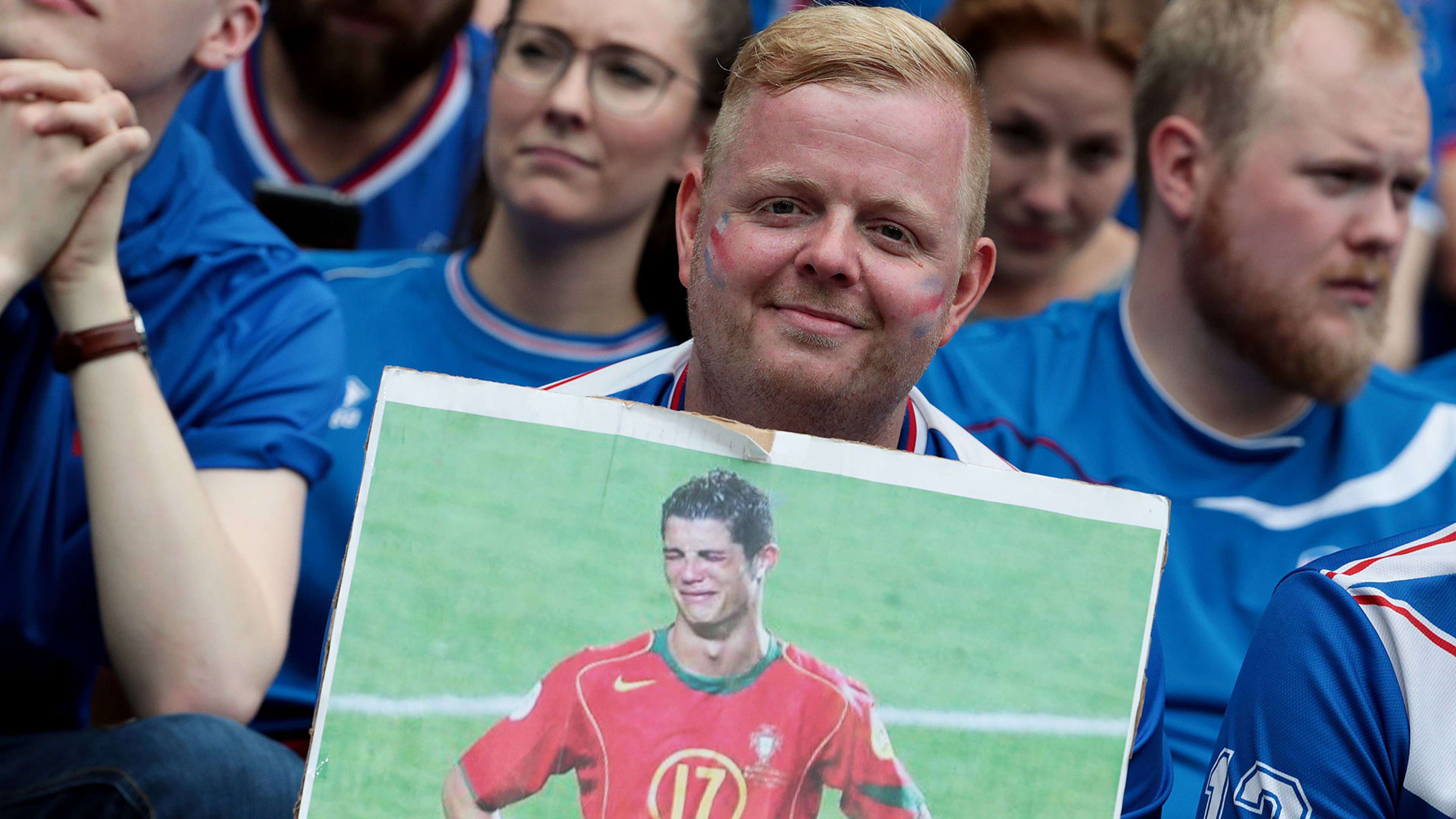 Iceland fan Cristiano Ronaldo
