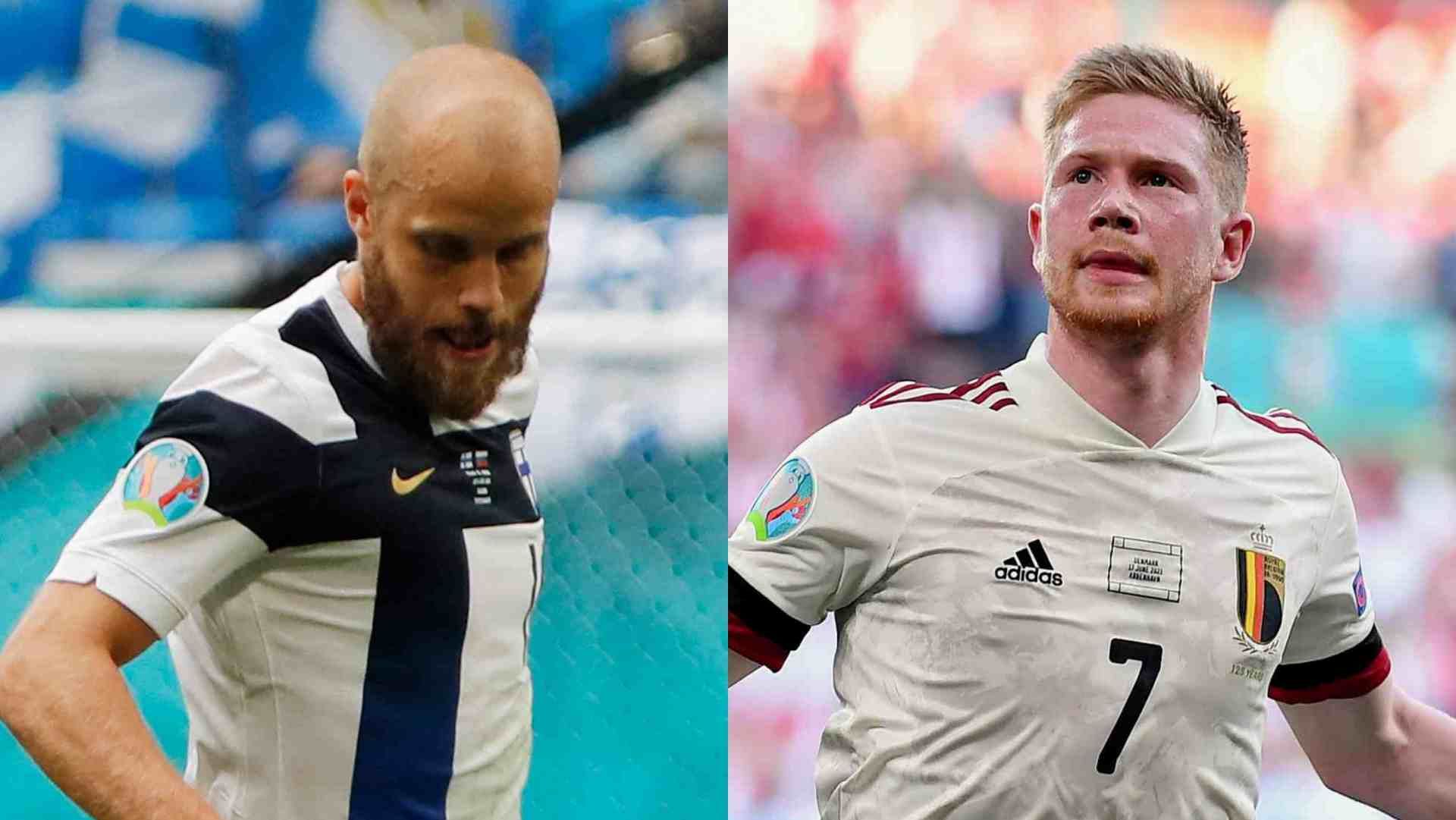 Teemu Pukki Finland Kevin De Bruyne Belgium
