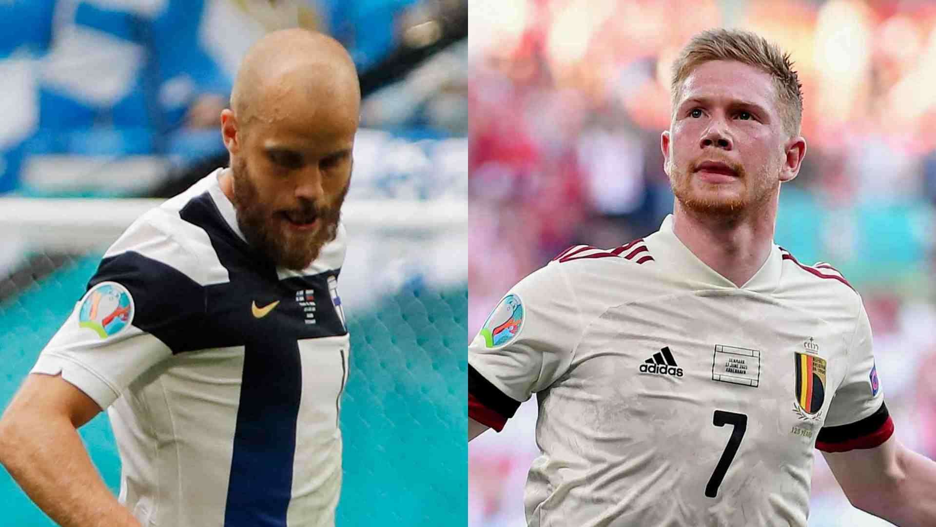 Teemu Pukki Finland Kevin De Bruyne Belgium
