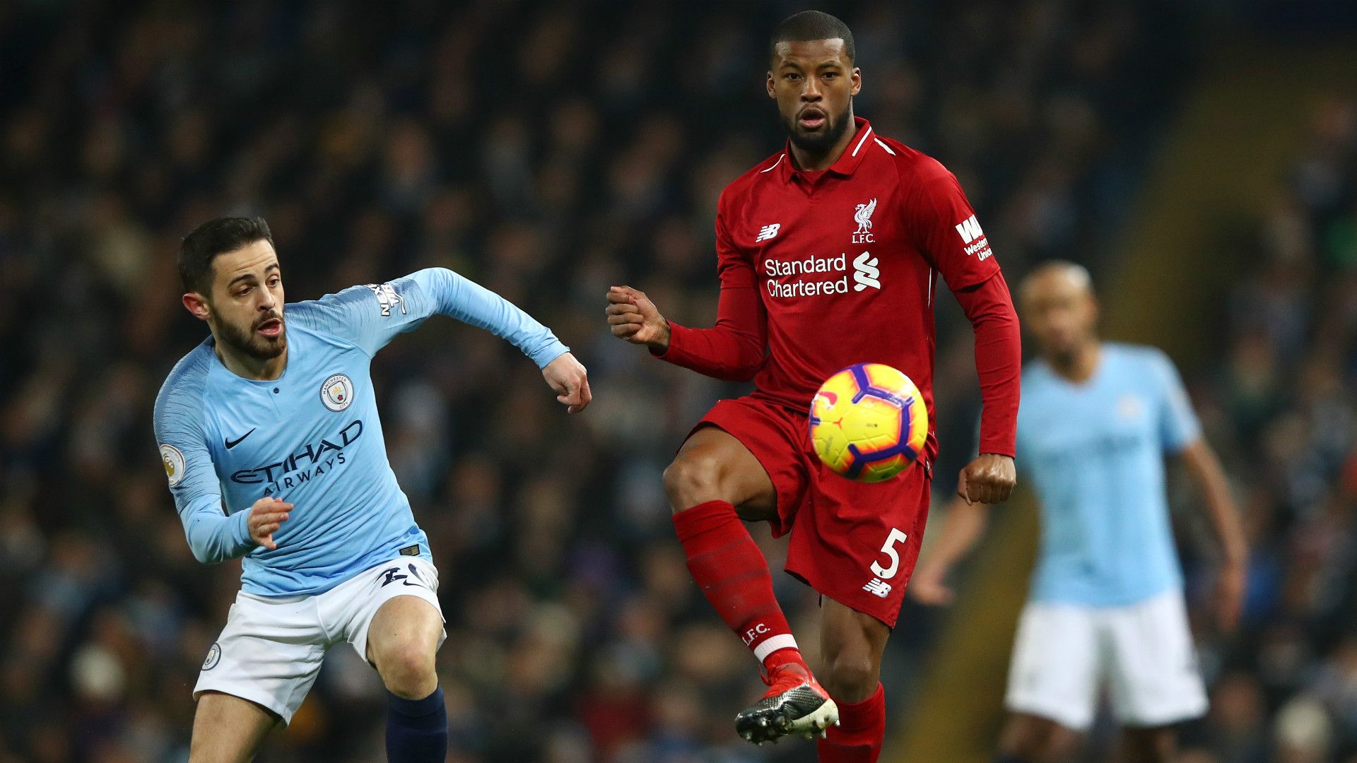 BERNARDO SILVA MANCHESTER CITY GEORGINIO WIJNALDUM LIVERPOOL PREMIER LEAGUE 03012019