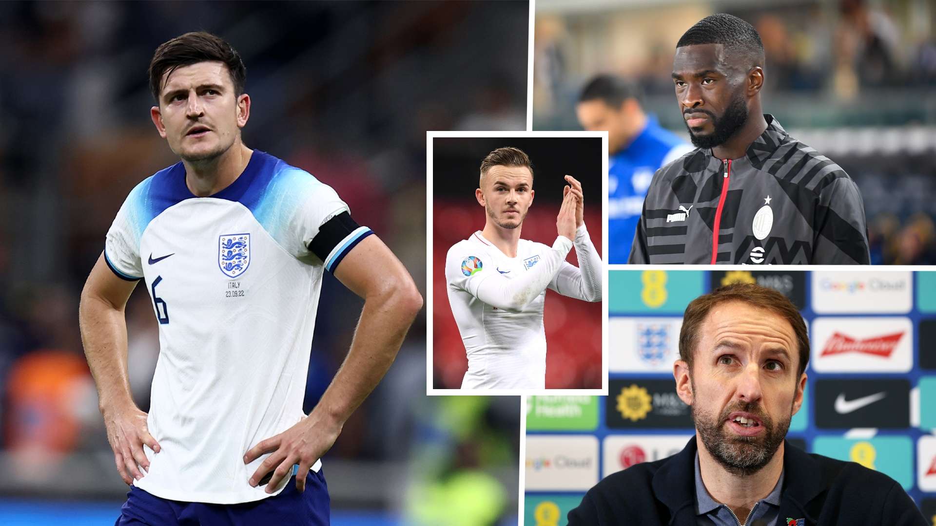 Maguire Maddison Tomori Southgate England GFX