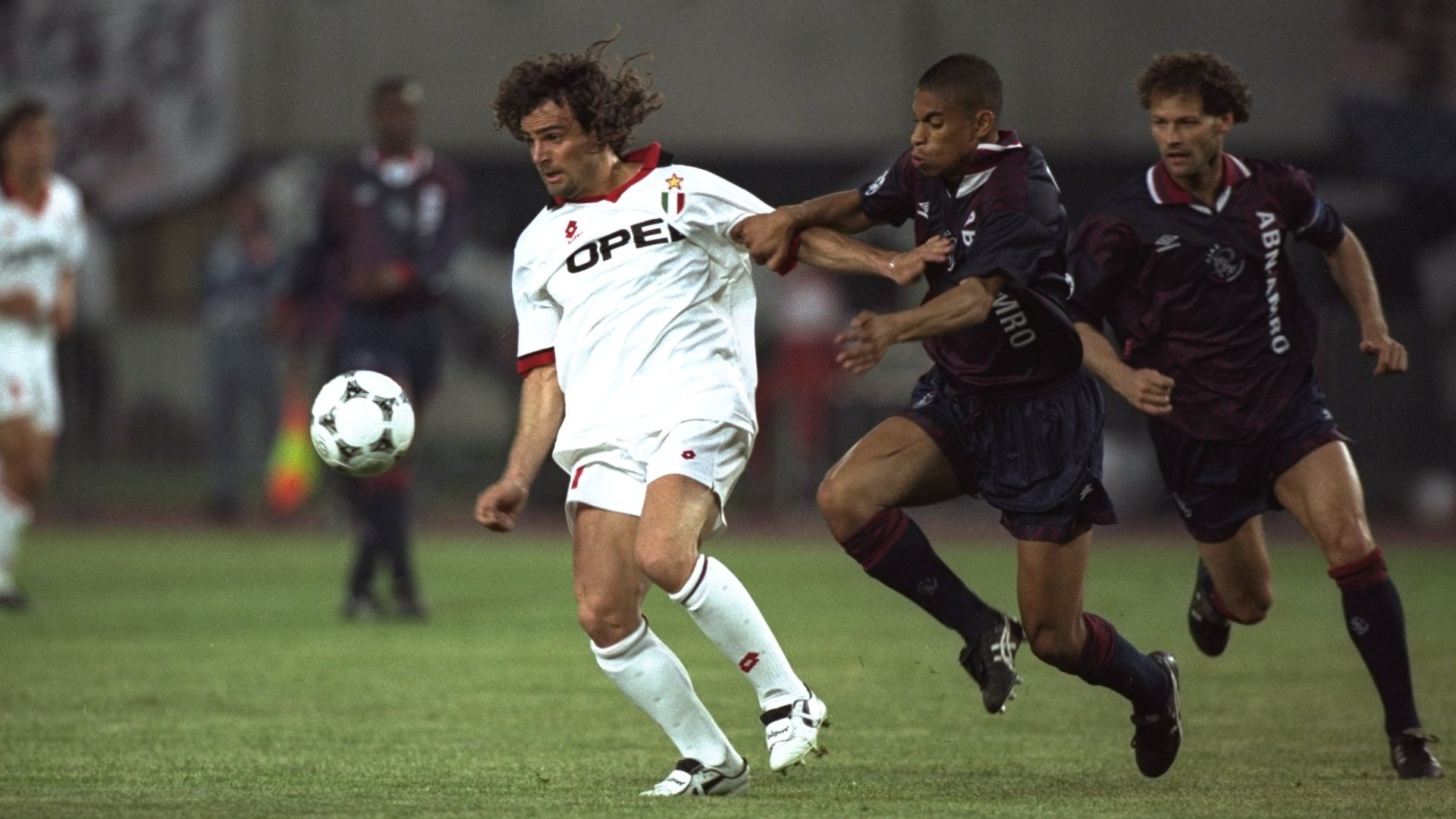 Marco Simone Michael Reiziger Danny Blind Ajax Milan UEFA Champions League 05241995