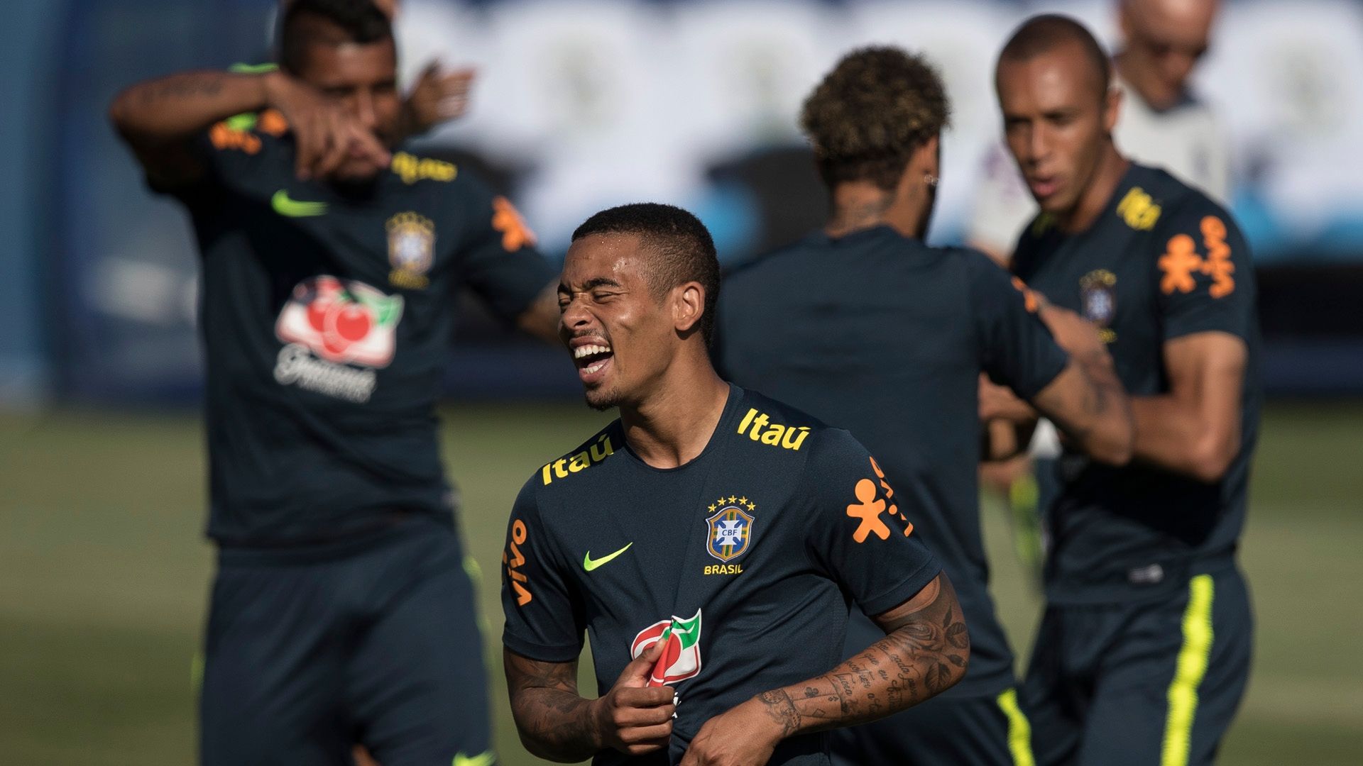Gabriel Jesus Brasil treino 14 06 18
