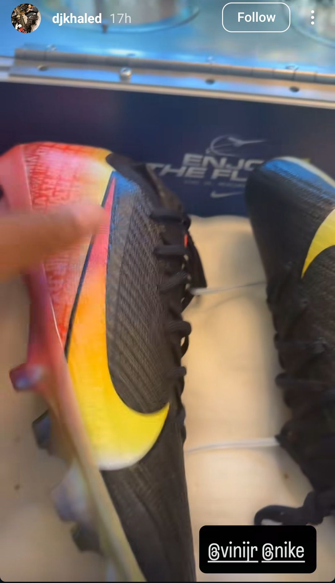 Vinicius Jr DJ Khaled Nike Mercurial boots