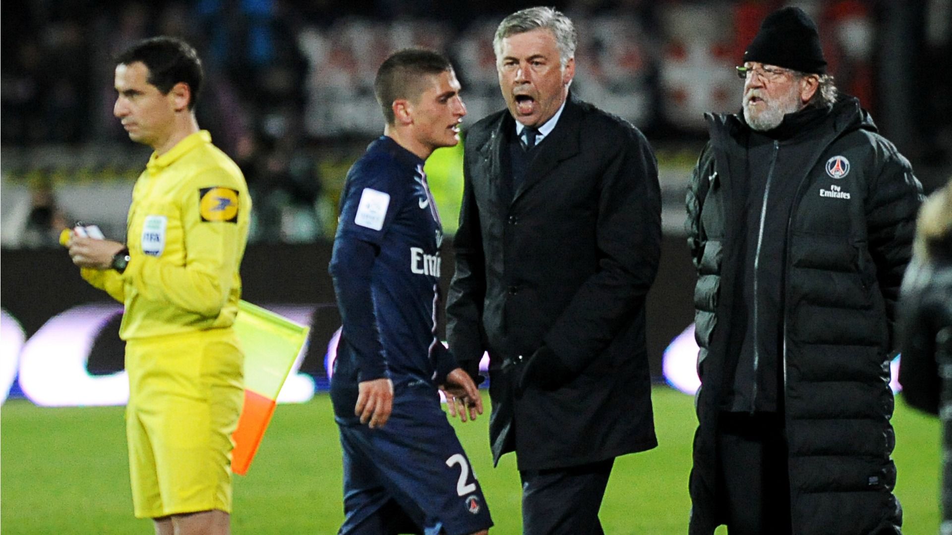 Verratti Ancelotti Paris SG
