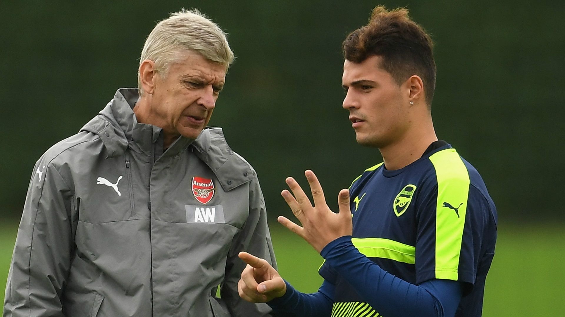 ARSENE WENGER GRANIT XHAKA ARSENAL