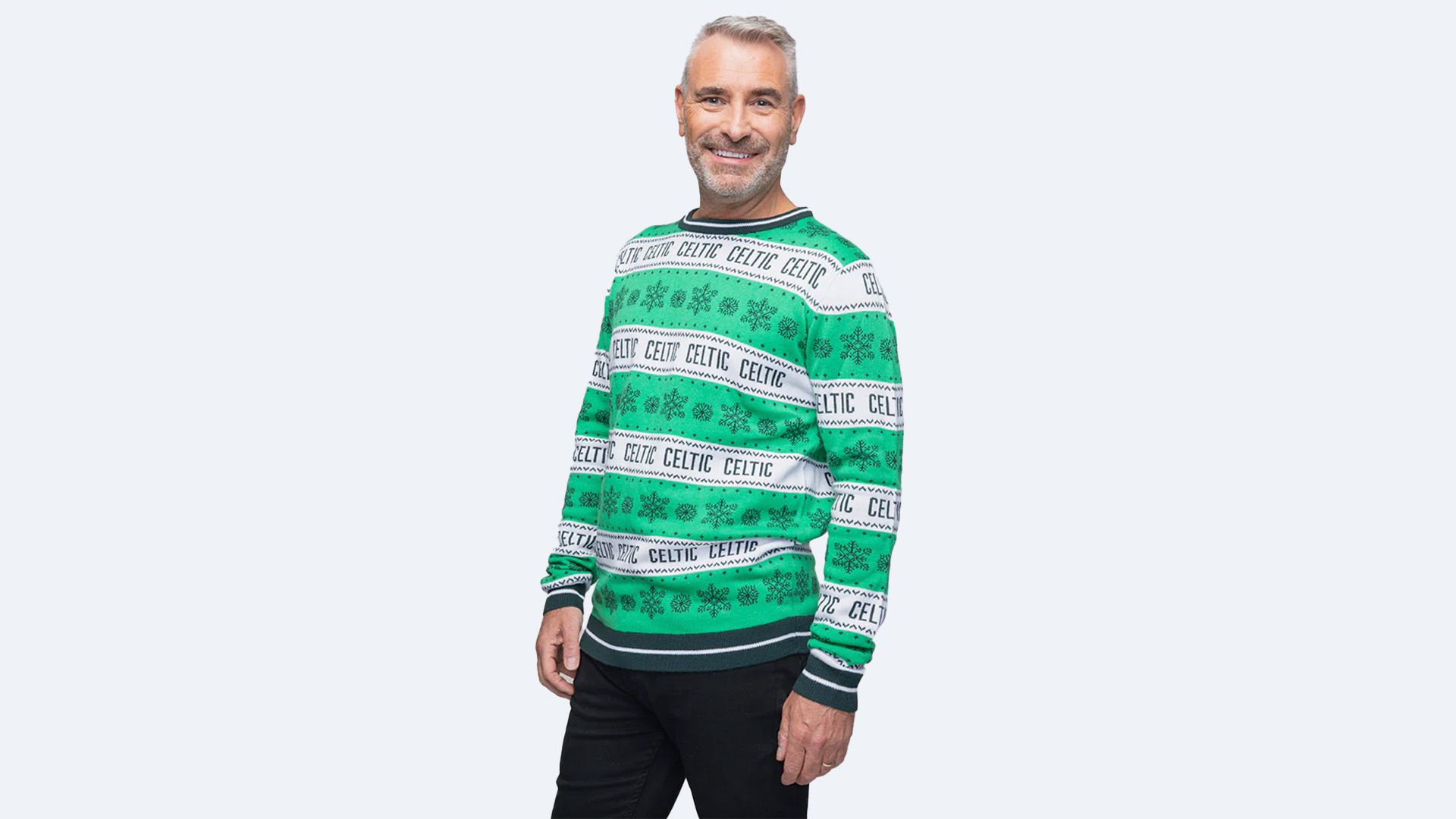 Celtic Hooped Christmas Jumper