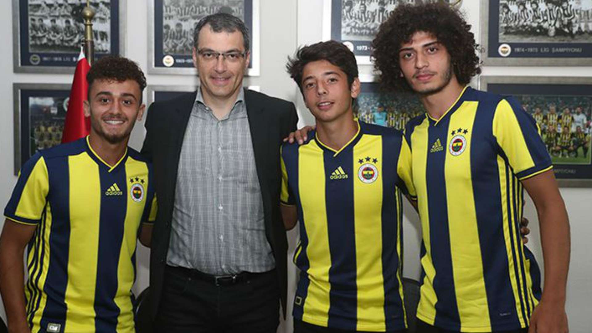 Fenerbahce Burak Albayrak, Mahsun Çapkan ve Muhammet Albayrak.