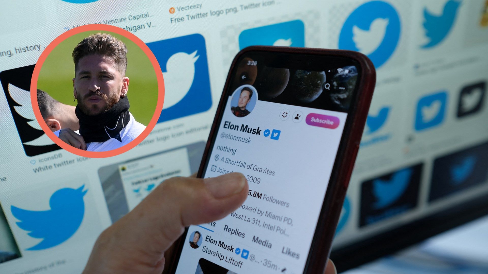 Sergio Ramos, Elon Musk Twitter GFX