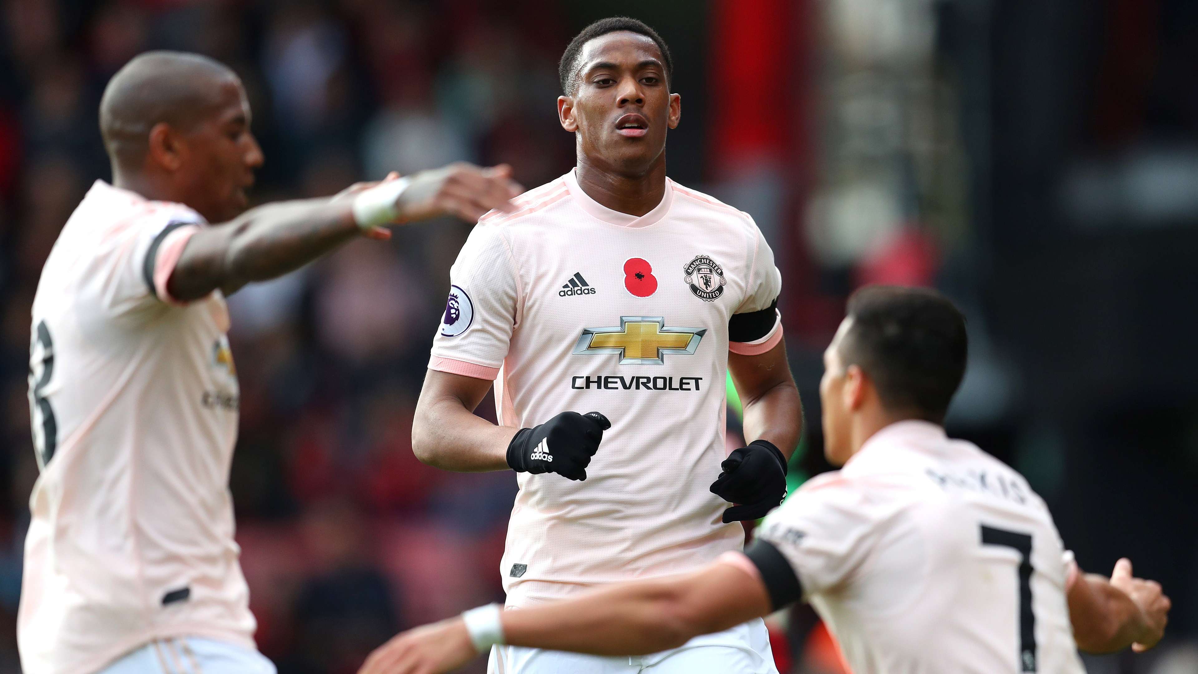 Anthony Martial Bournemouth Manchester United Premier League 03112018