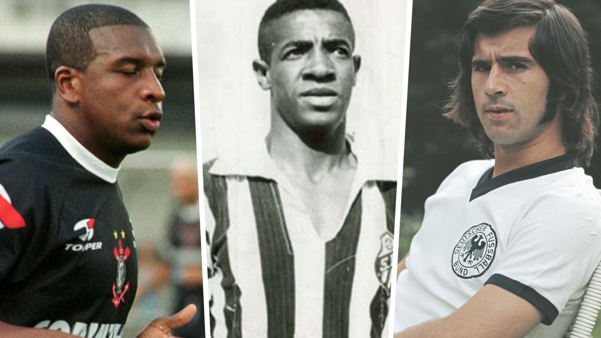Montagem Gilmar Fubá, Dorval e Gerd Muller