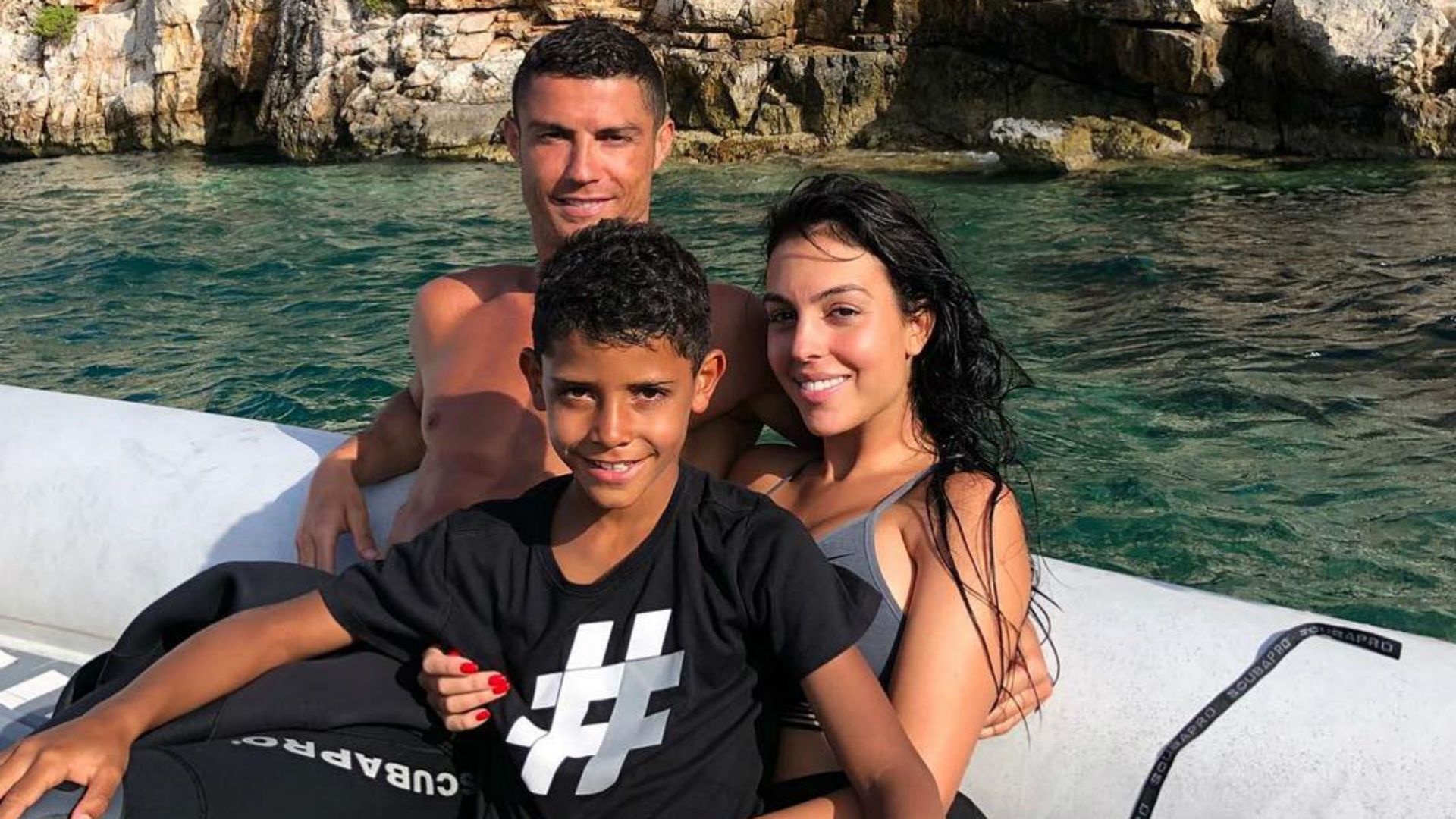 Cristiano Ronaldo on holiday