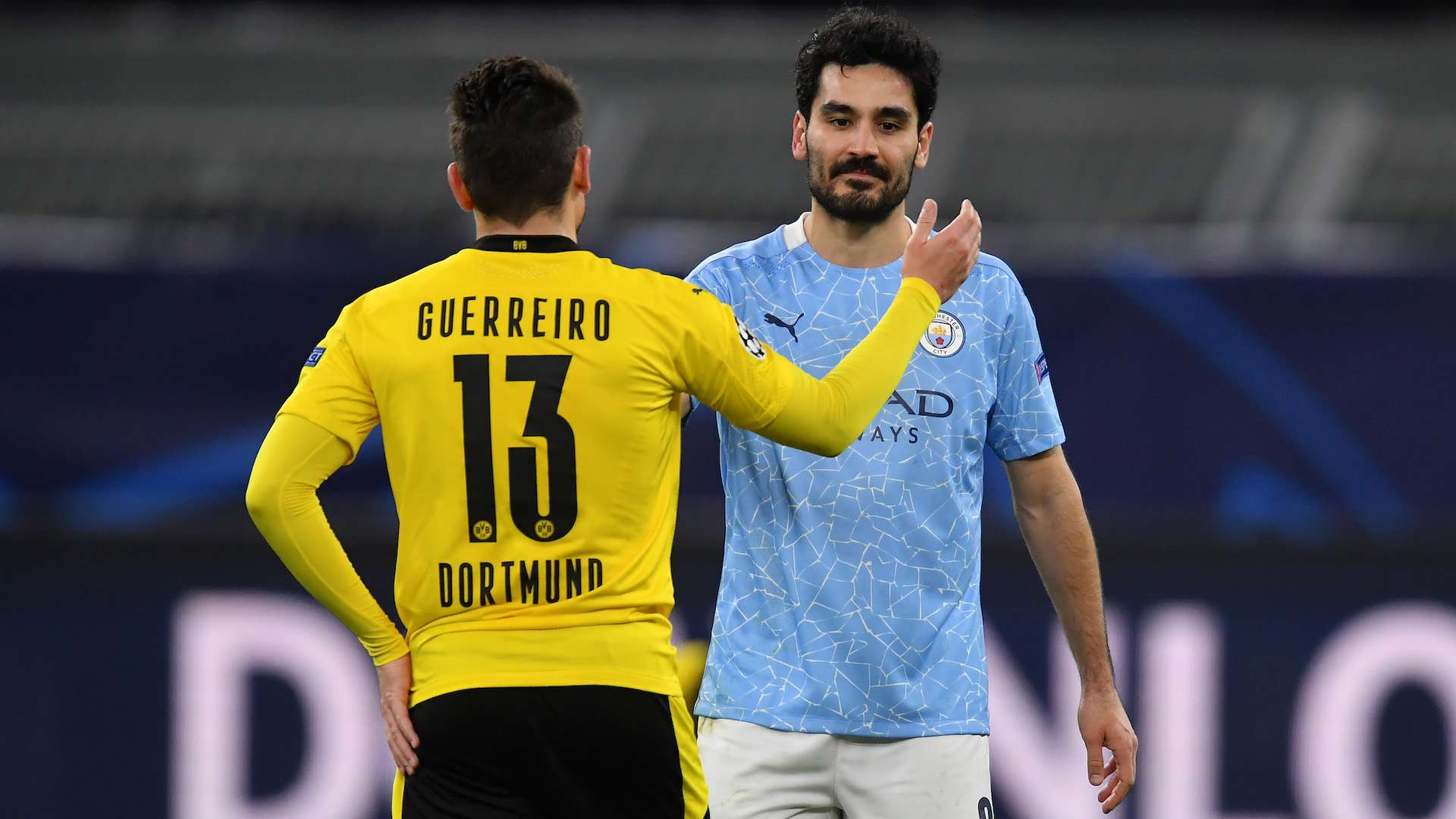 Raphael Guerreiro & Ilkay Gundogan Borussia Dortmund vs Manchester City 14042021