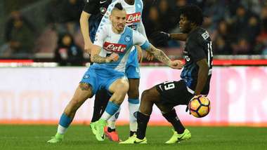 Marek Hamsik Franck Kessié Napoli Atalanta