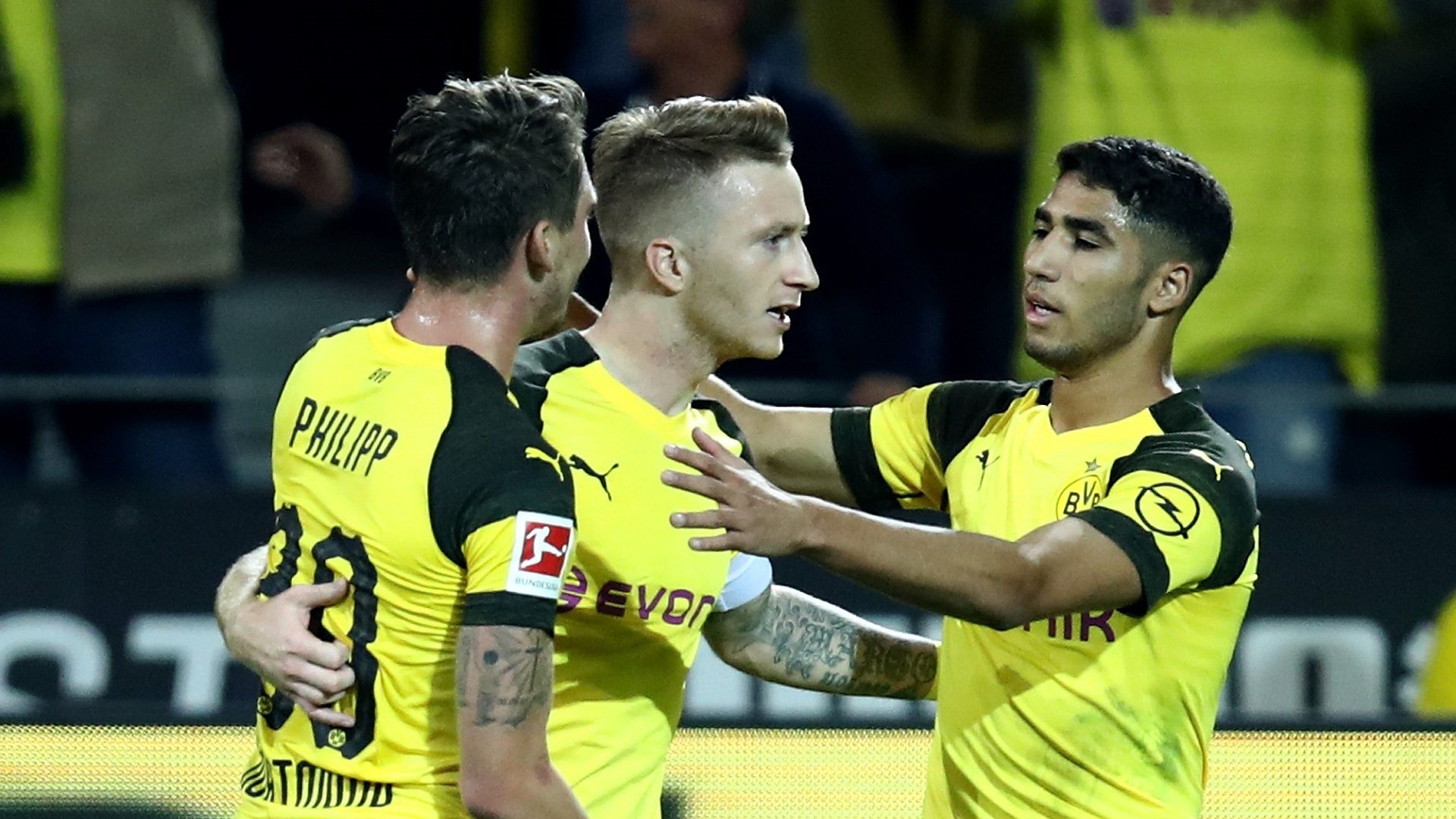 Marco Reus Max Philipp Achraf Hakimi Borussia Dortmund 26092018