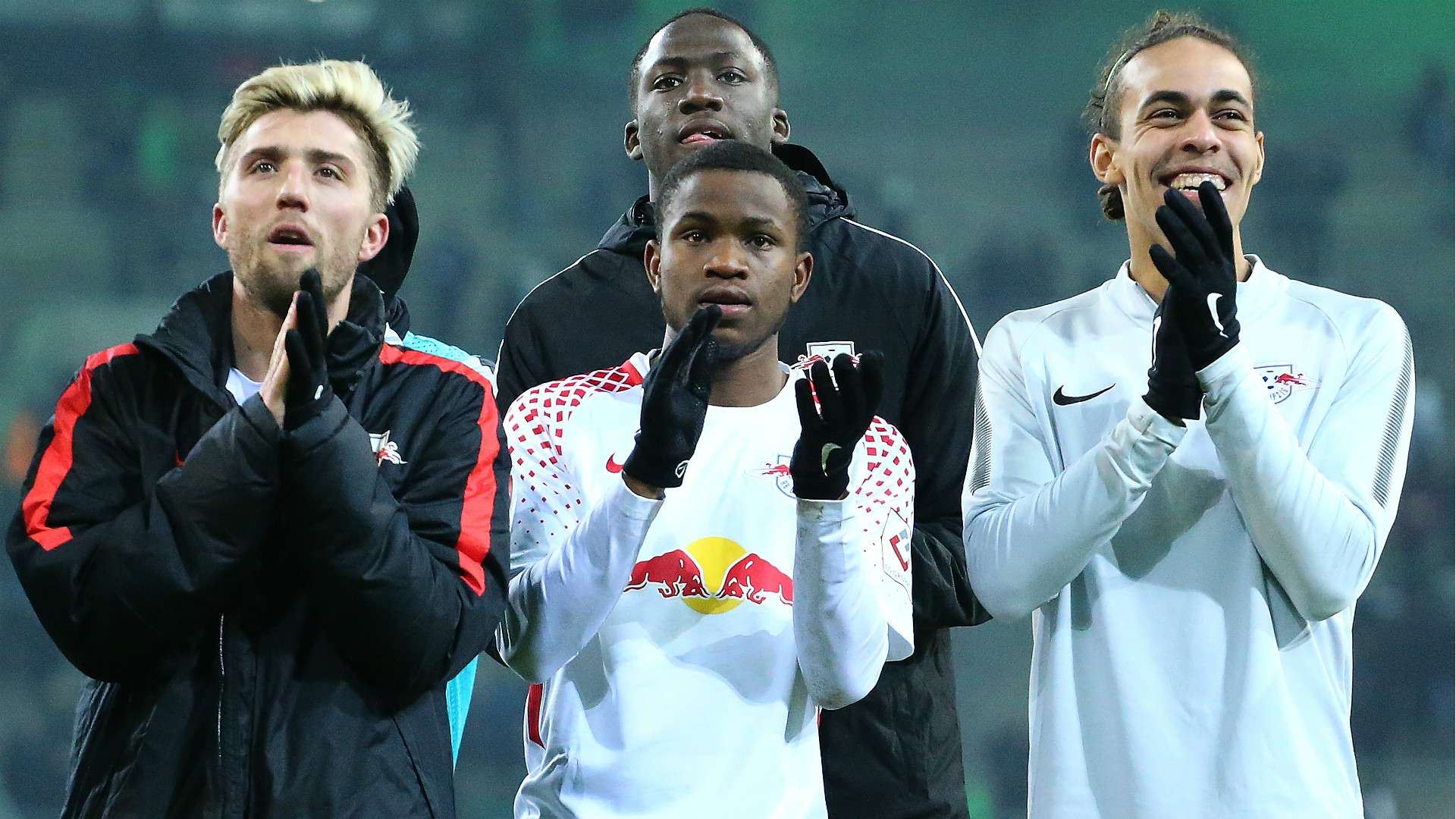 Kevin Kampl Ademola Lookman Yussuf Poulsen RB Leipzig
