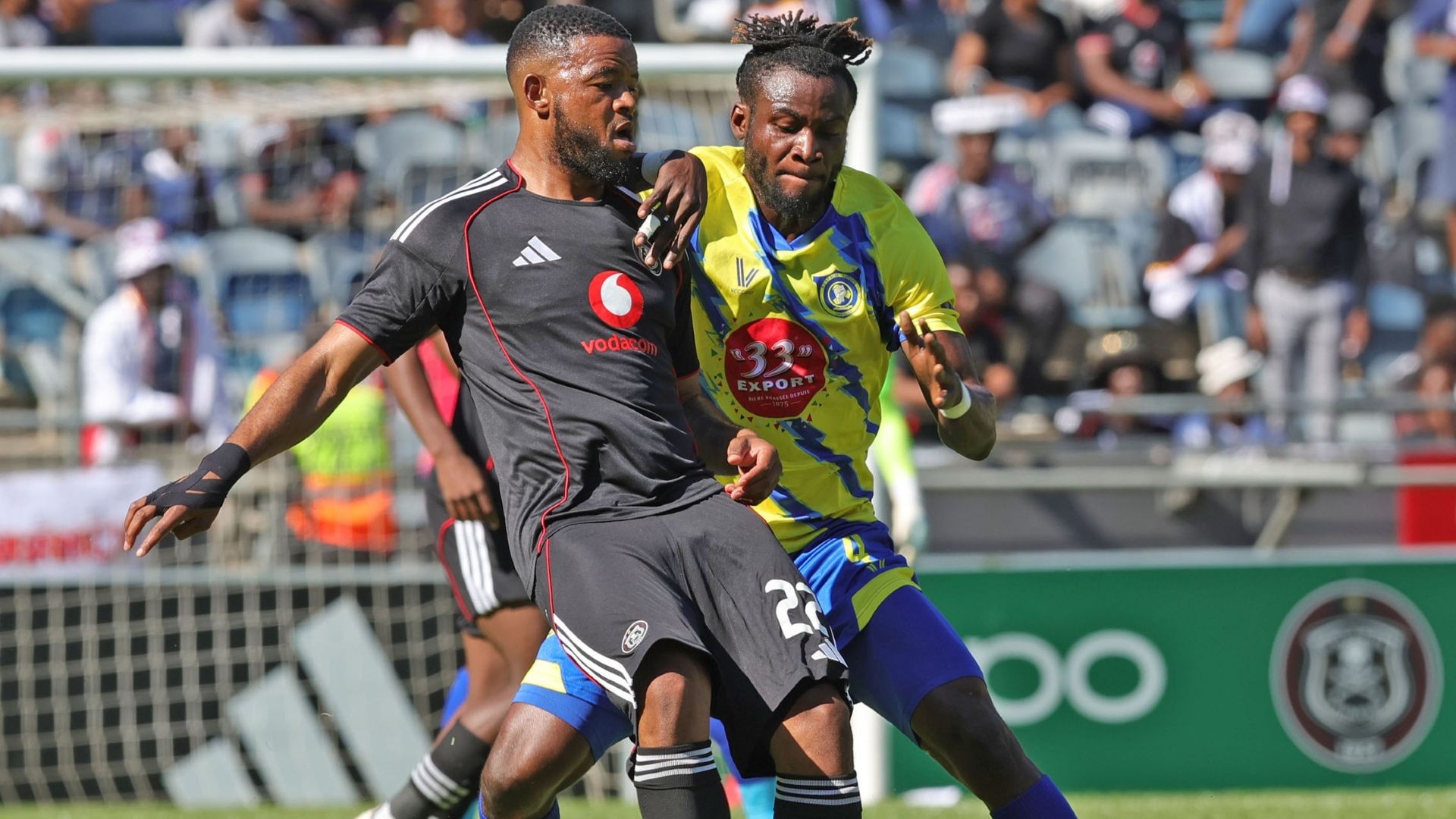 Sipho Mbule and Christopher Sumbu, Orlando Pirates vs Lupopo
