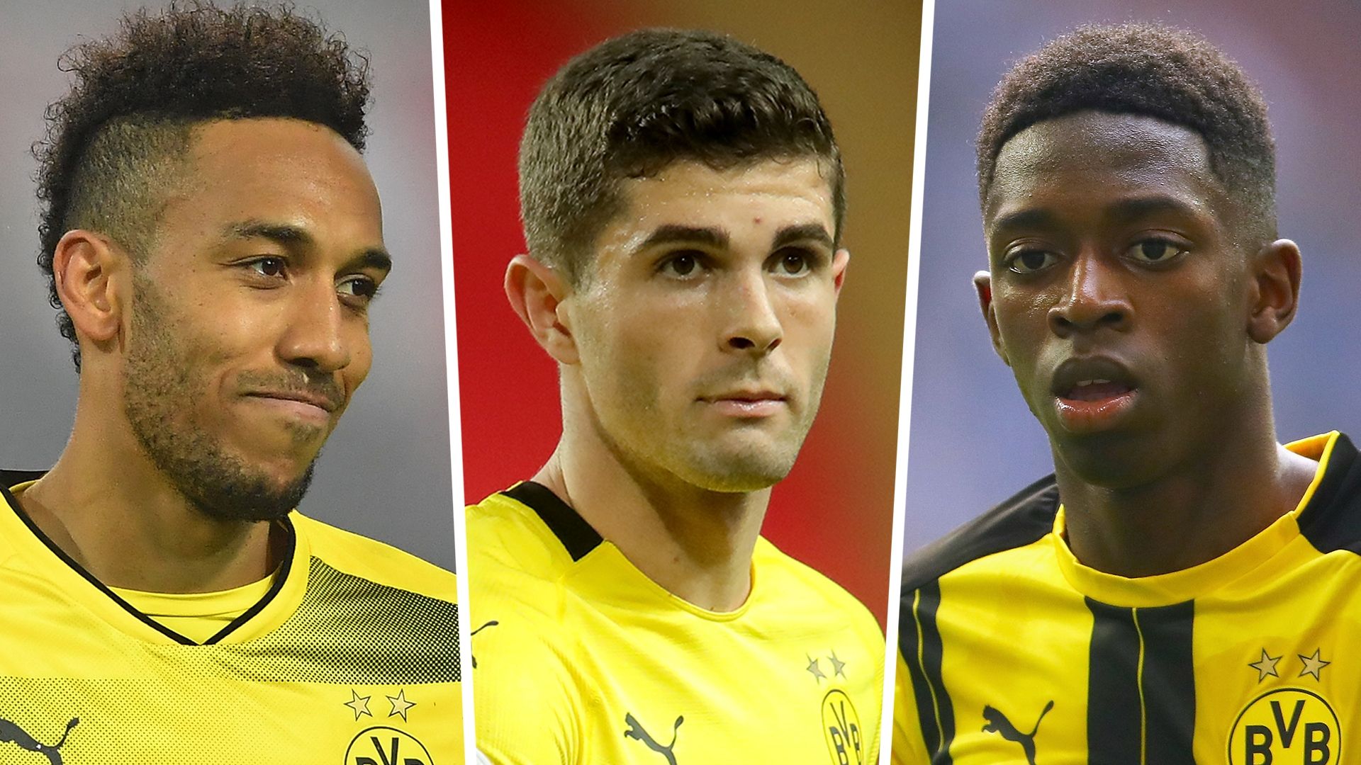 Aubameyang Pulisic Dembele Dortmund